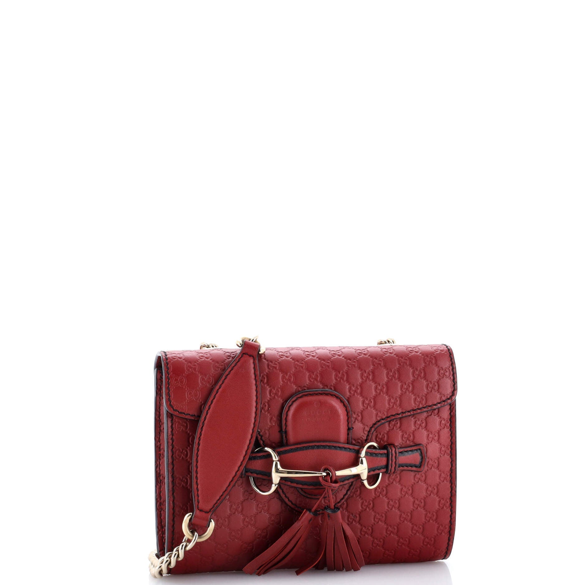 Emily Chain Flap Bag Microguccissima Leather Mini