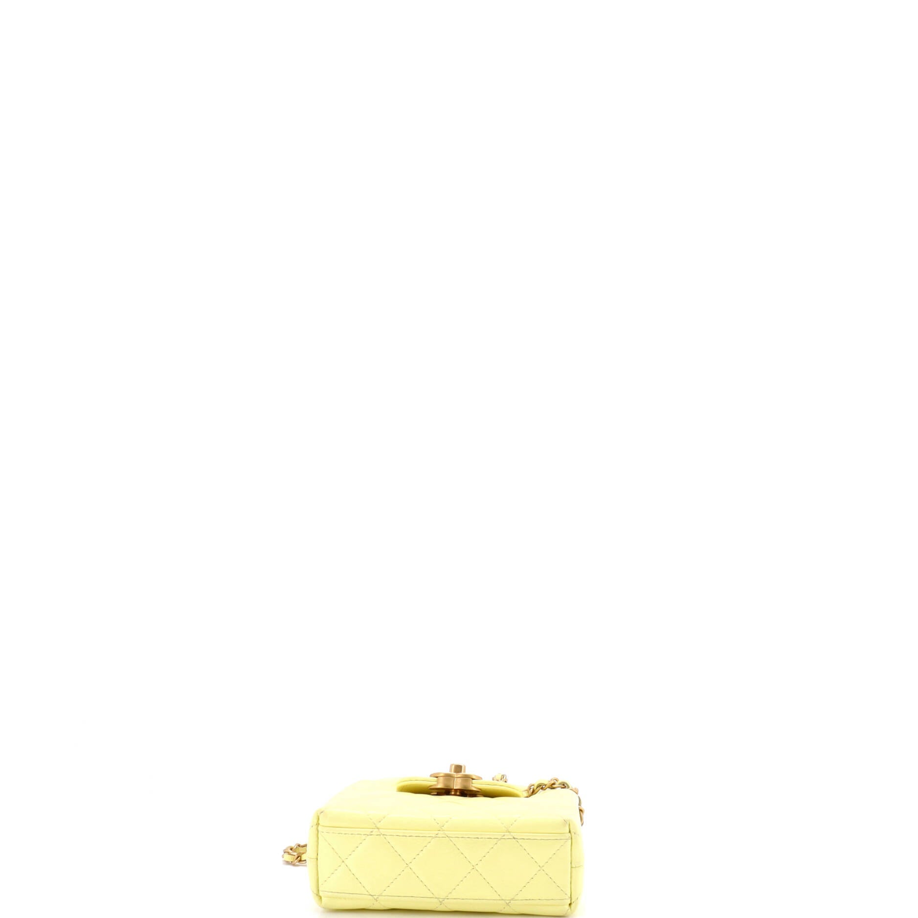 Kelly Top Handle Shopping Bag Quilted Shiny Aged Calfskin Nano