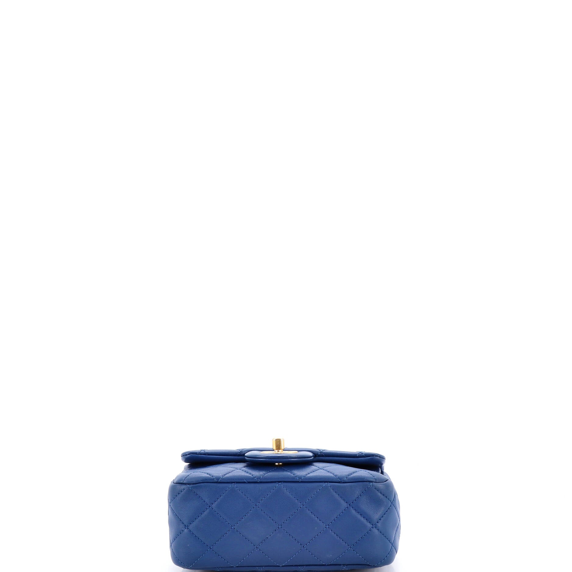 Pearl Crush Square Flap Bag Quilted Lambskin Mini