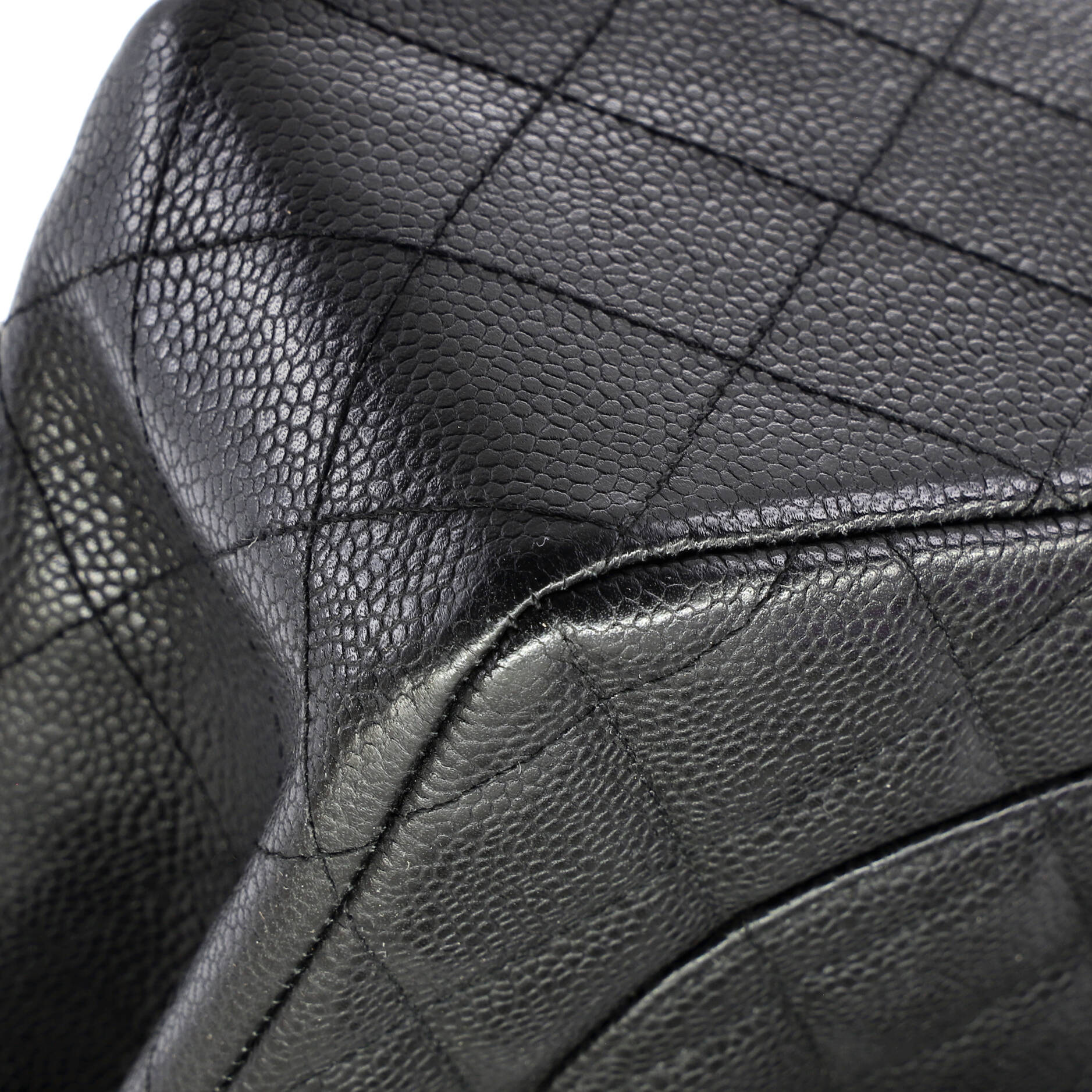 Classic Single Flap Bag Quilted Caviar Jumbo