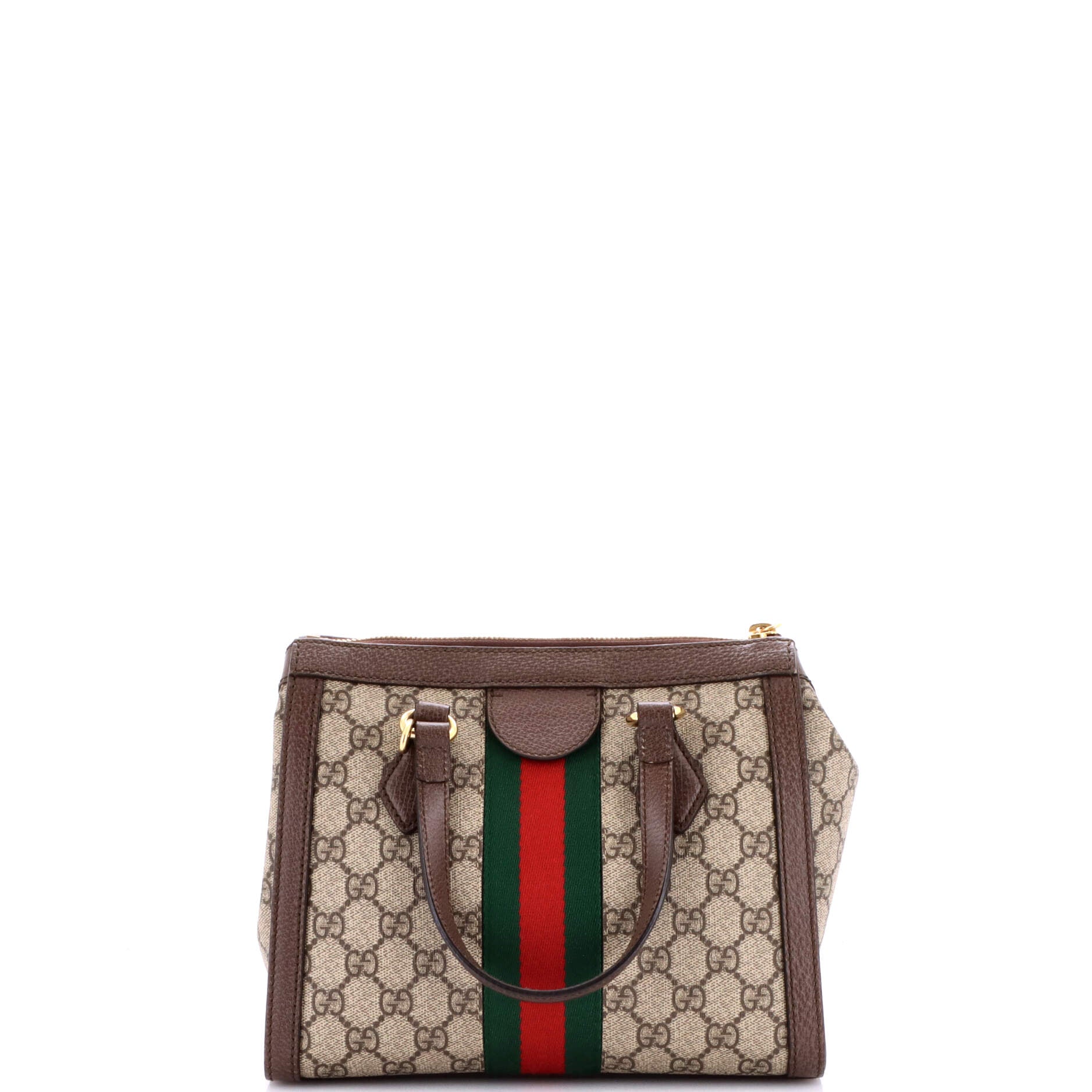 Ophidia Top Handle Tote GG Coated Canvas Small
