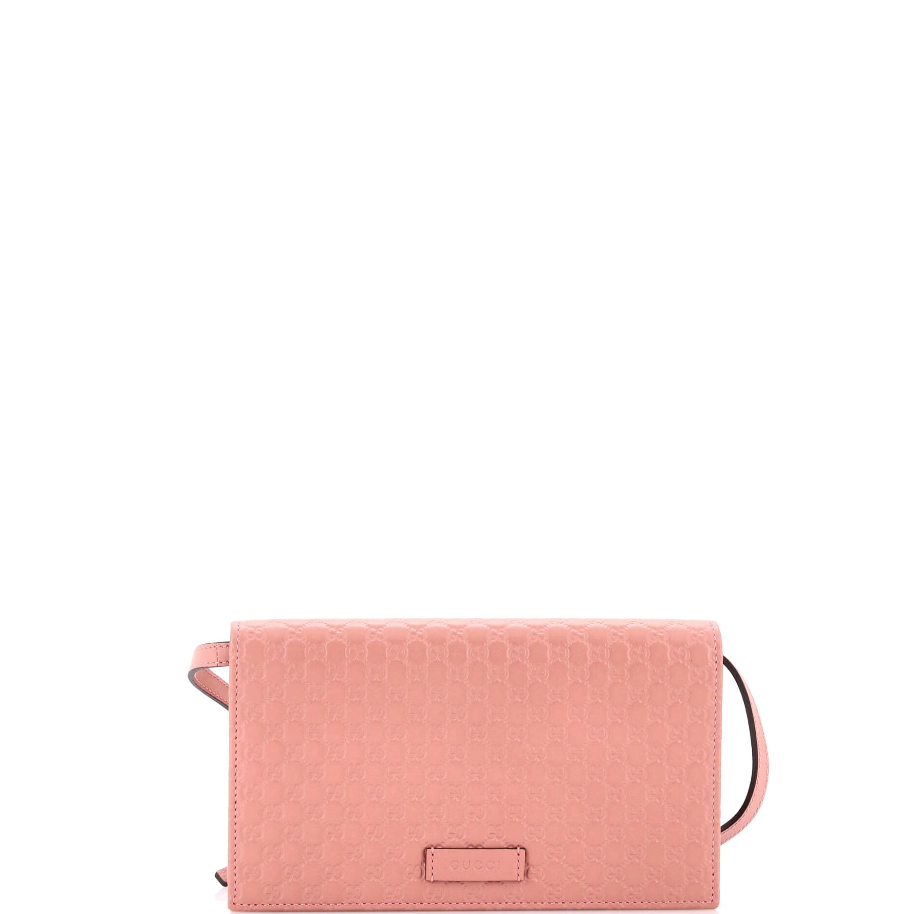 Wallet on Strap Microguccissima Leather