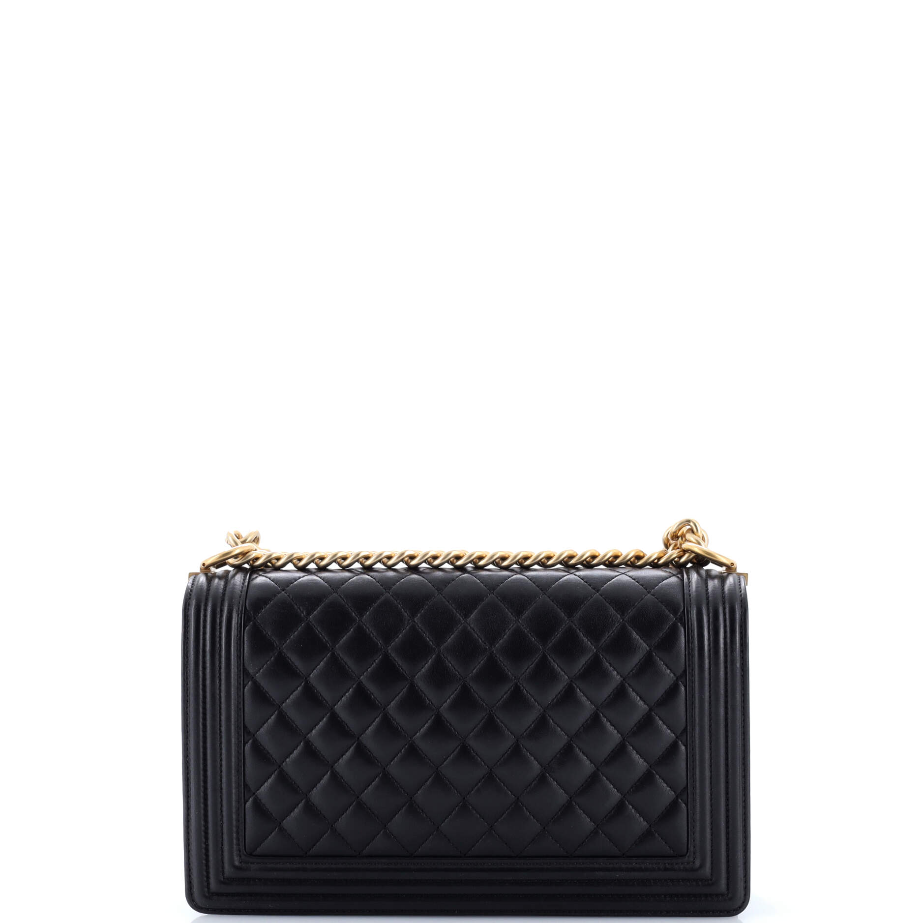 Boy Flap Bag Quilted Lambskin Old Medium
