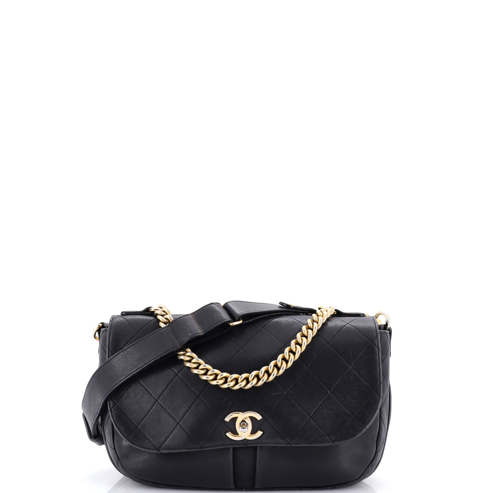 Paris in Rome Messenger Bag Quilted Lambskin Small