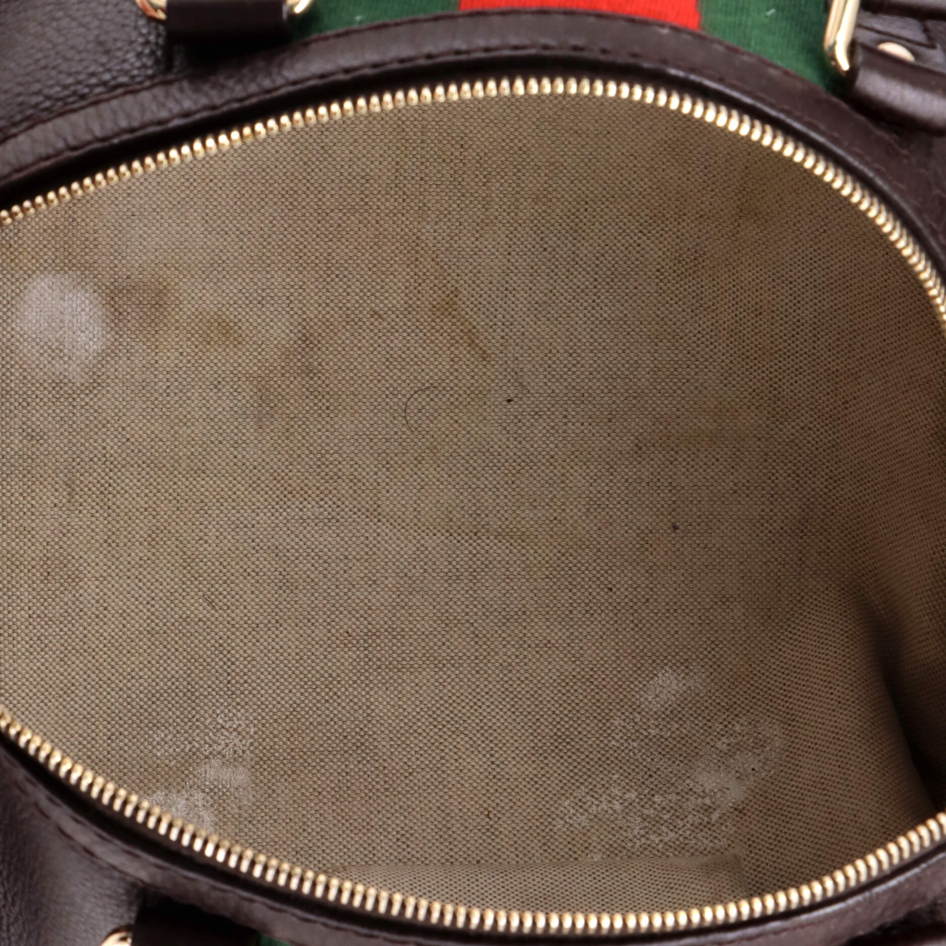 Vintage Web Boston Bag Leather Medium