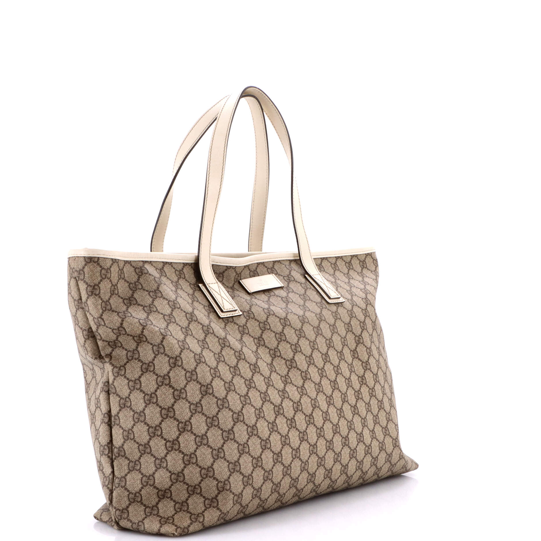Plus Tote GG Coated Canvas with Leather Large