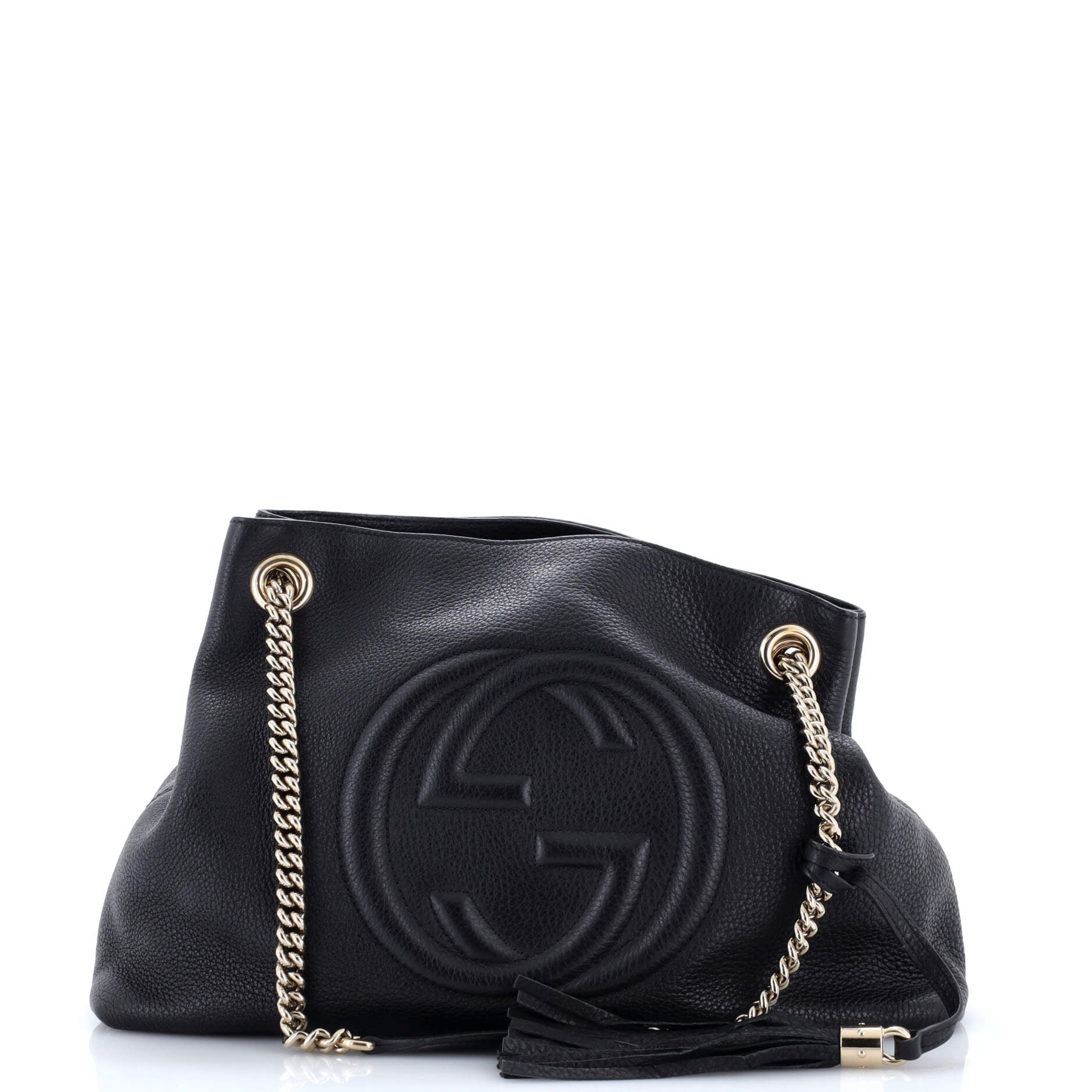 Soho Chain Strap Shoulder Bag Leather Medium