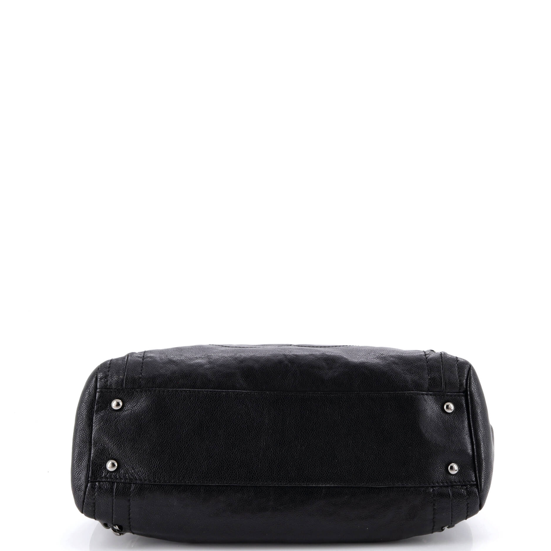 Modern Chain Tote Caviar North South