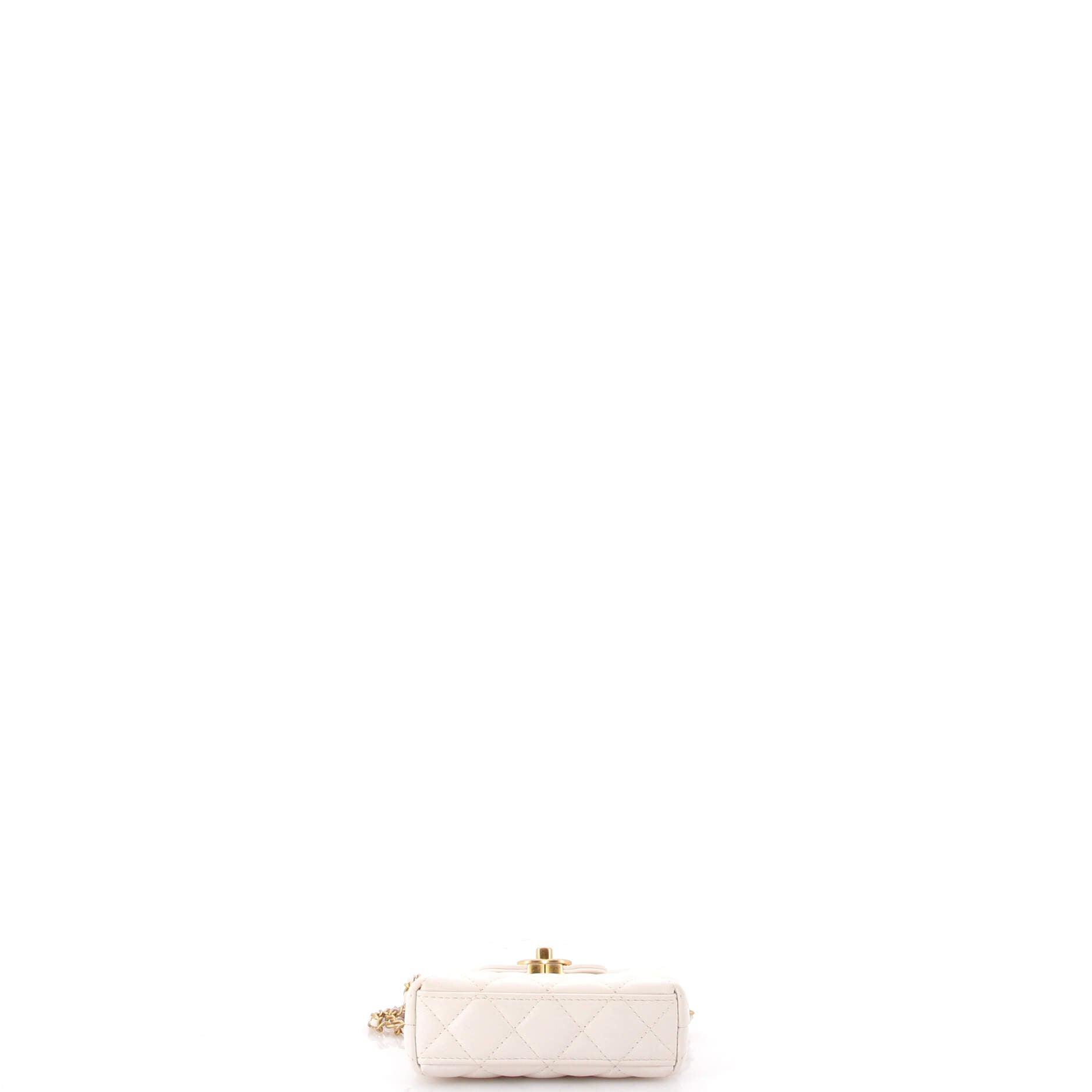 Kelly Top Handle Shopping Bag Quilted Shiny Aged Calfskin Nano