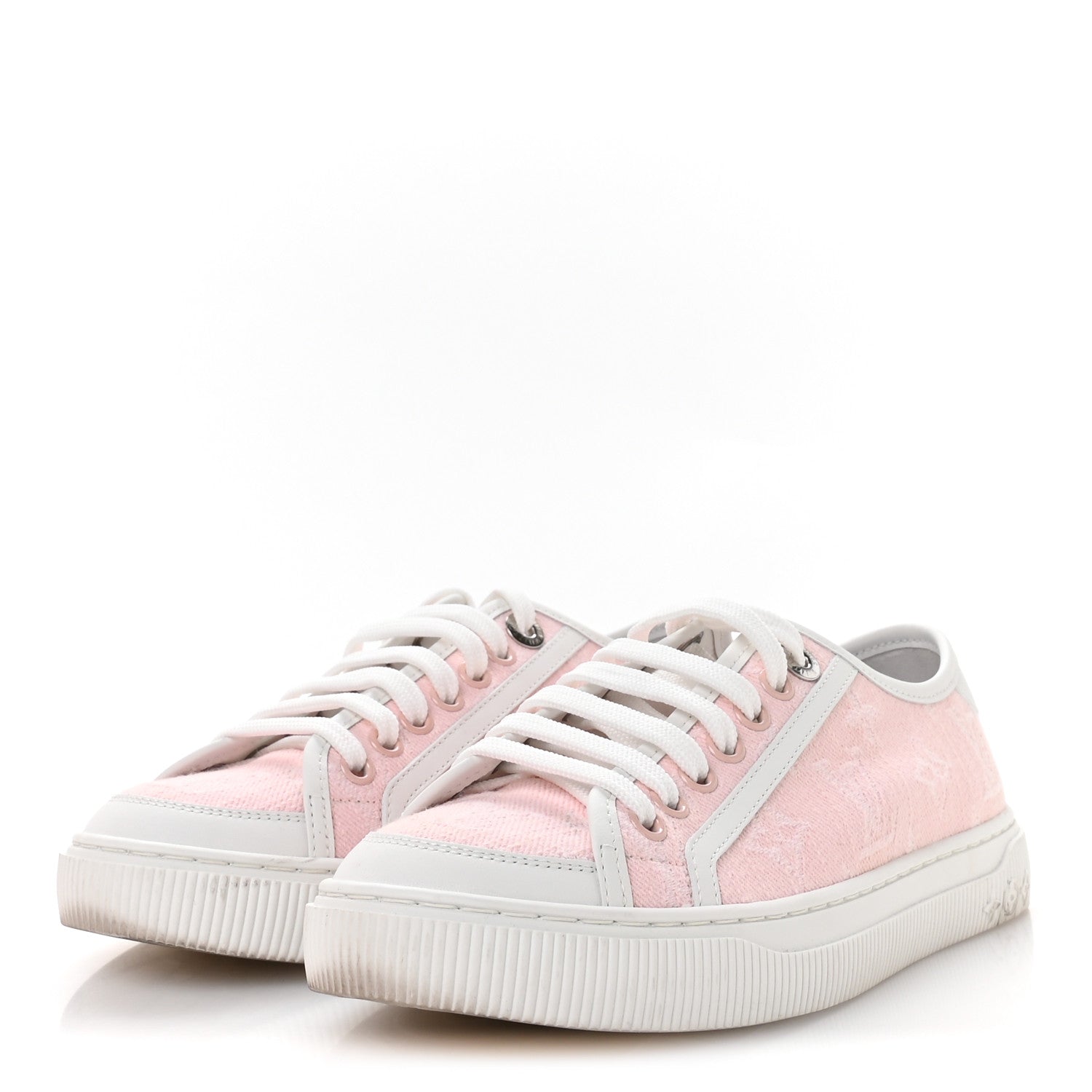 Denim Monogram Lagoon Sneakers 35 Pink