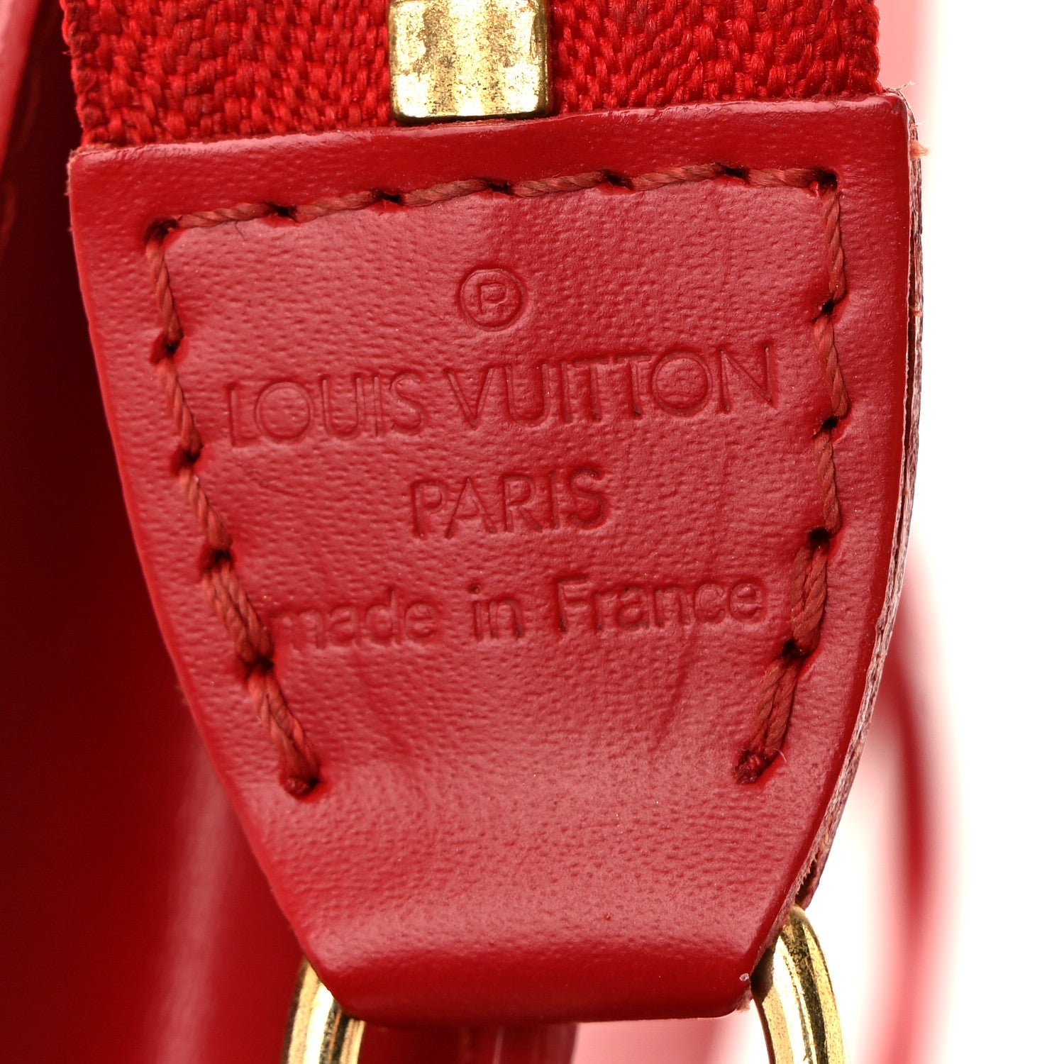 Epi Pochette Accessories 21 Castillan Red