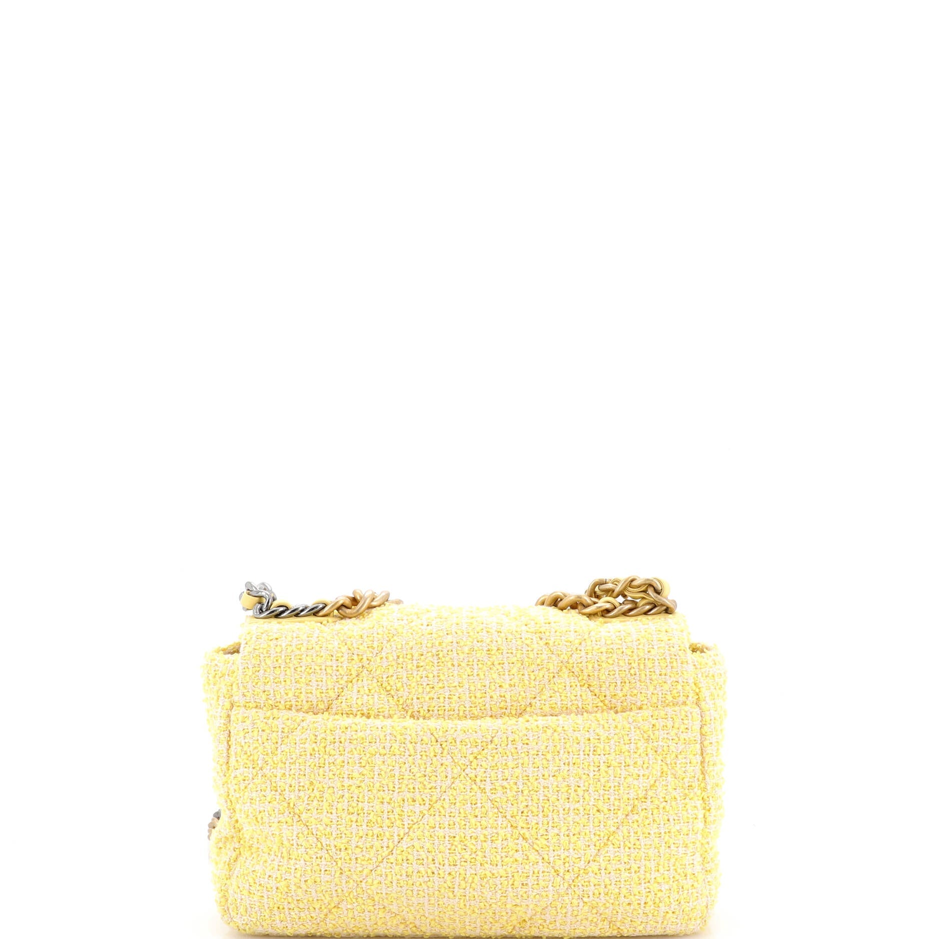 19 Flap Bag Quilted Tweed Medium