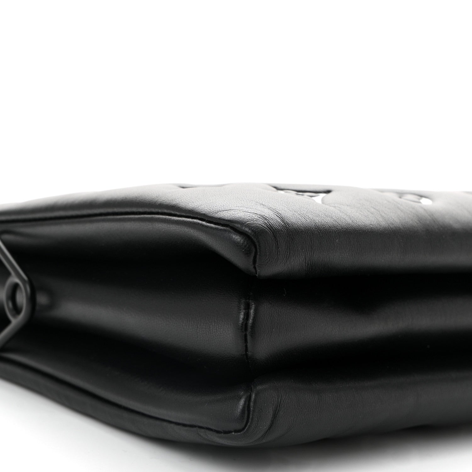Lambskin Embossed Monogram Coussin PM Black White