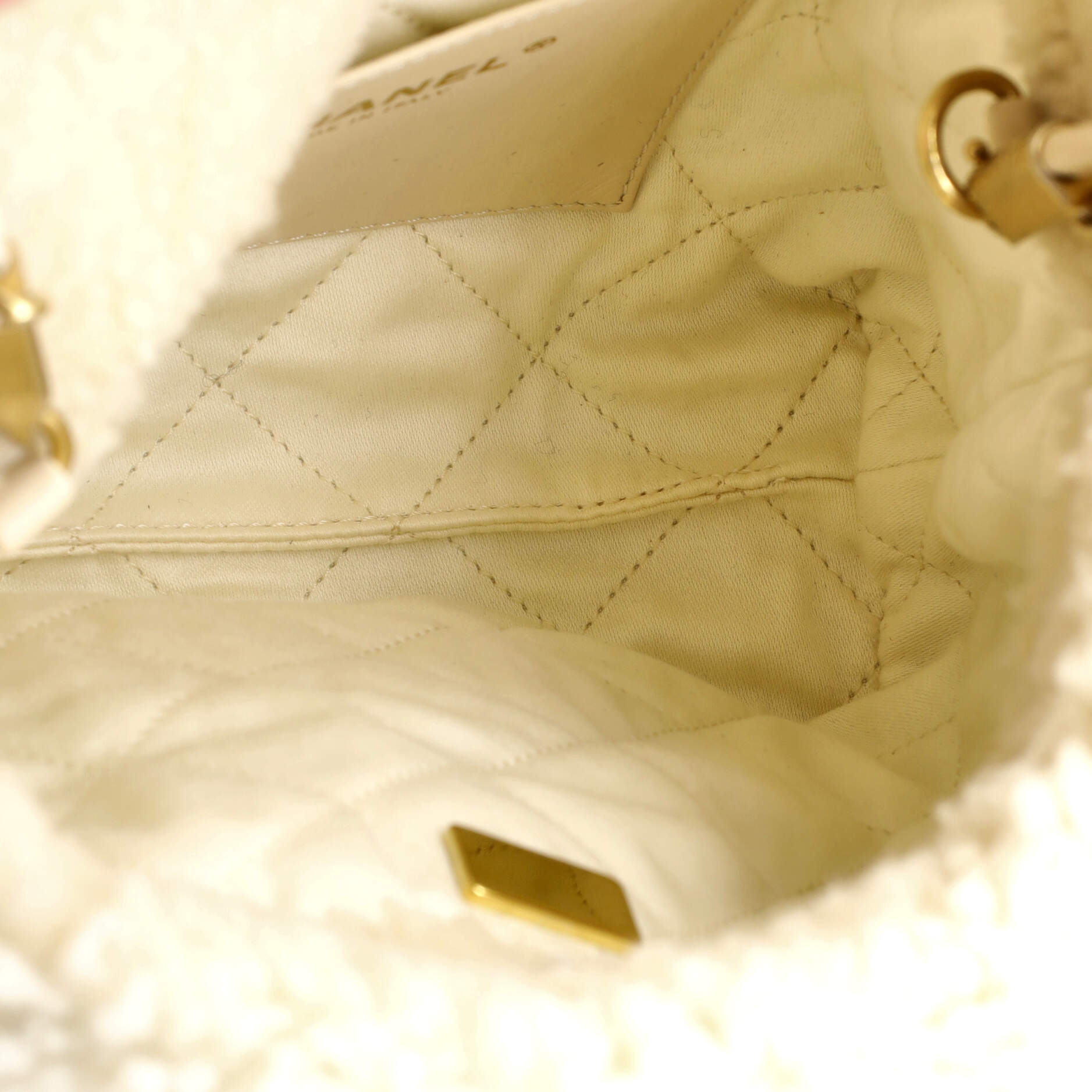 22 Chain Hobo Shearling Mini