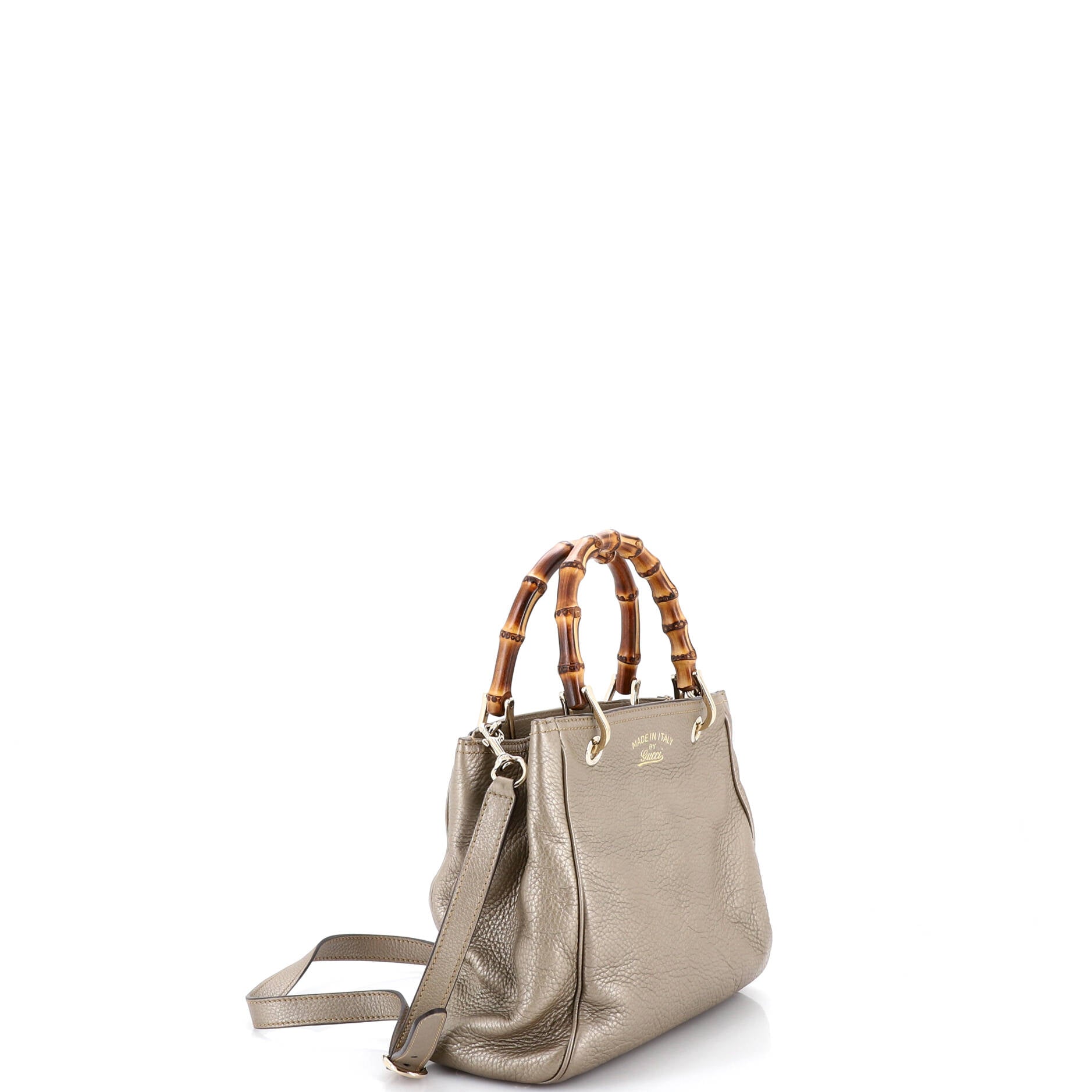 Bamboo Shopper Tote Leather Small