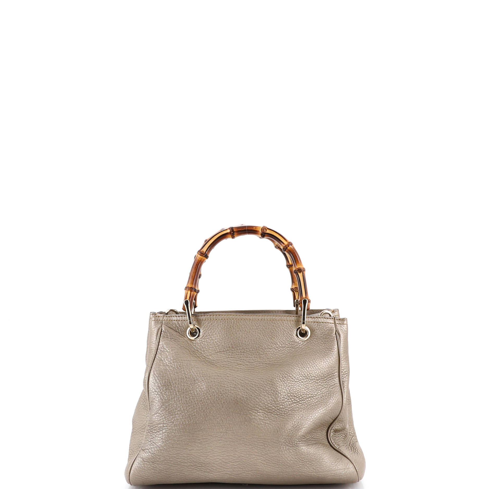 Bamboo Shopper Tote Leather Small