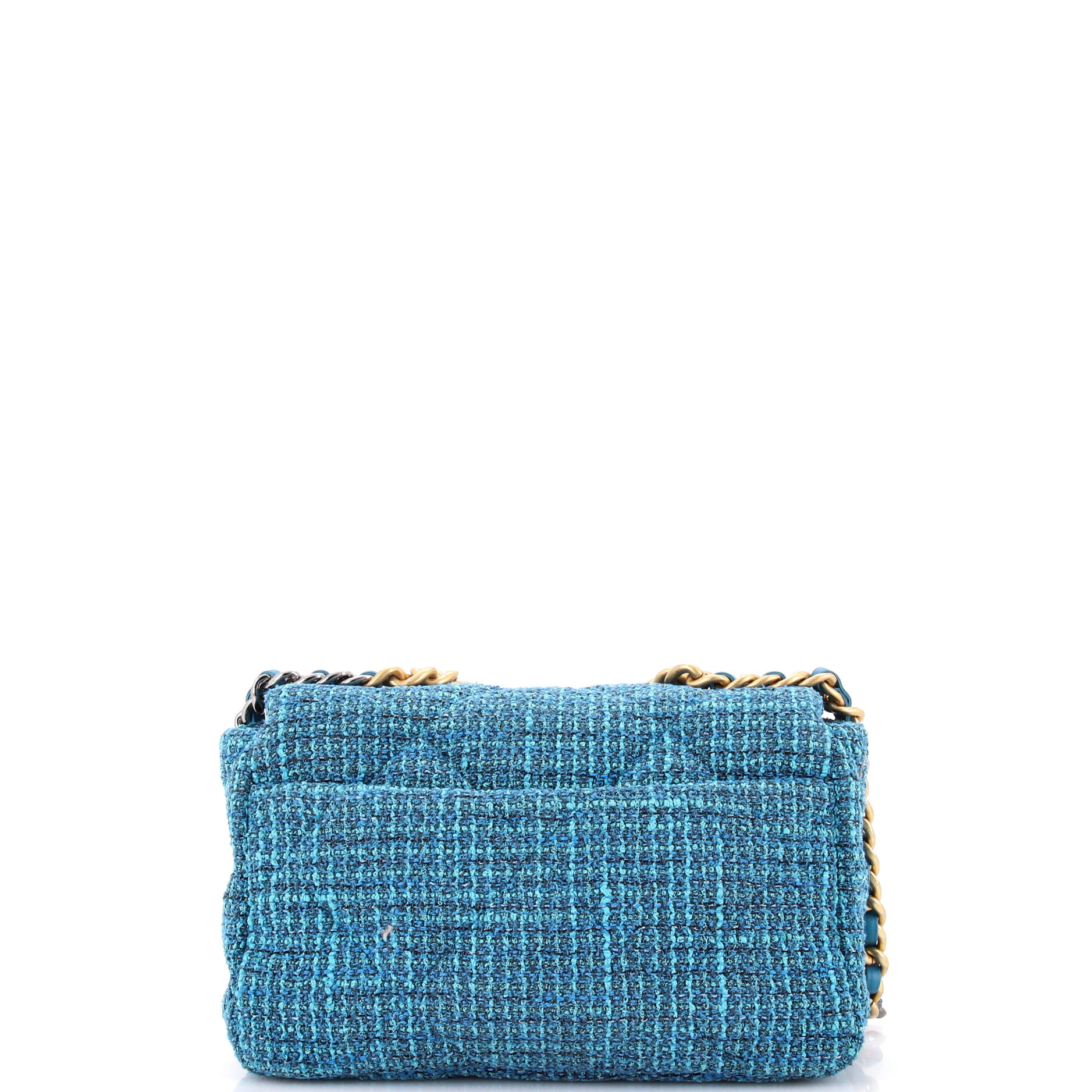 19 Flap Bag Quilted Tweed Medium