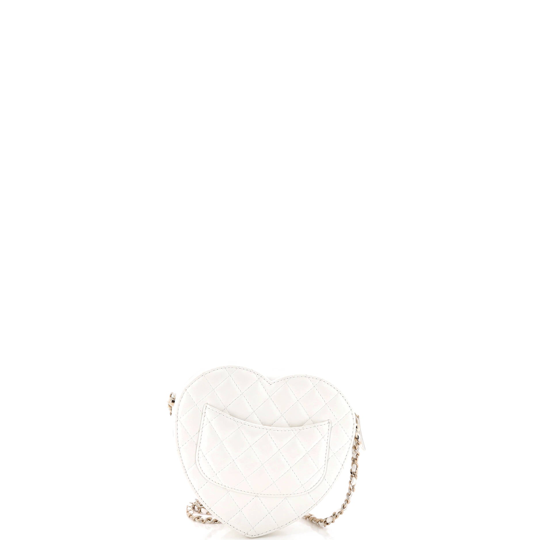 CC in Love Heart Bag Quilted Lambskin