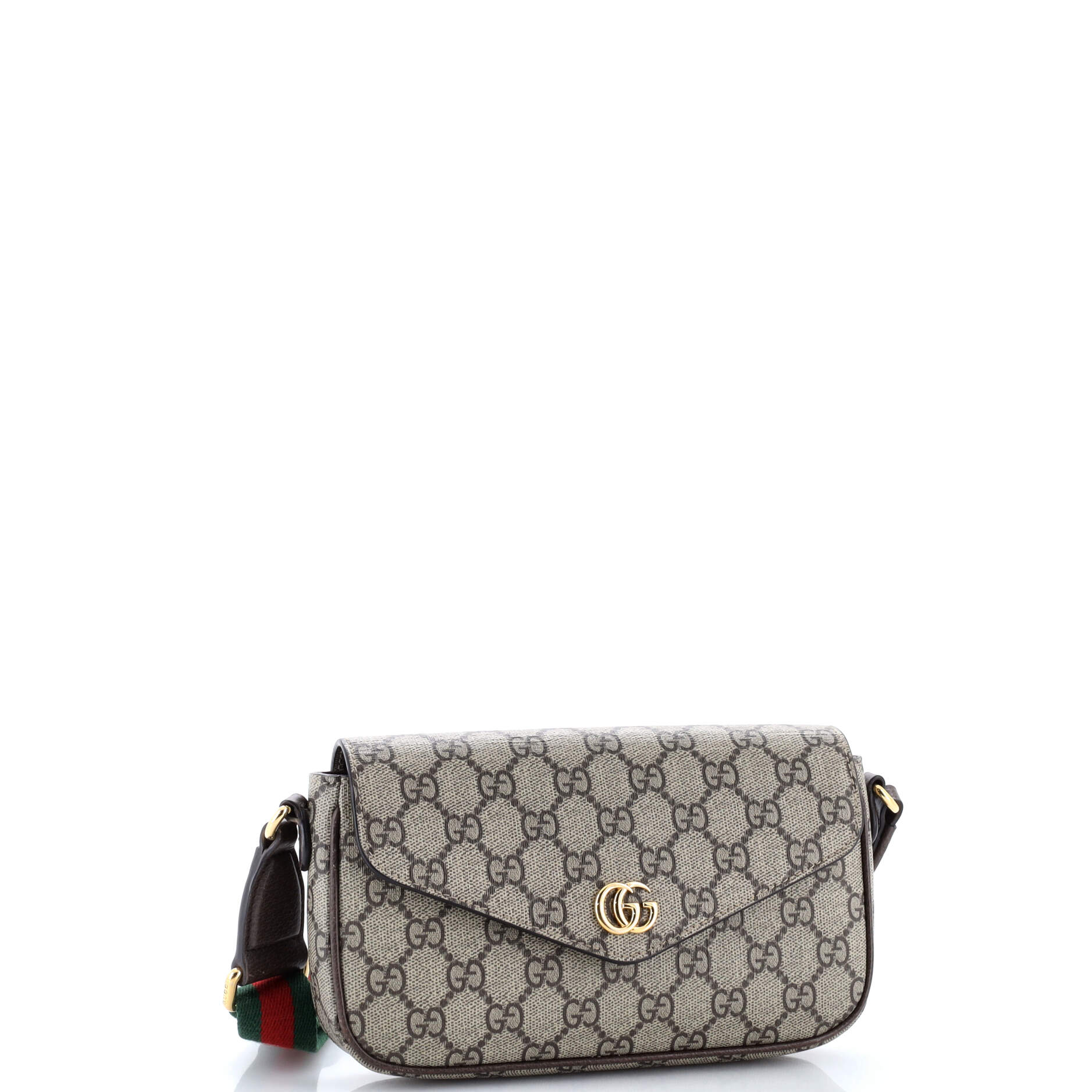 Ophidia Envelope Flap Shoulder Bag GG Coated Canvas Mini