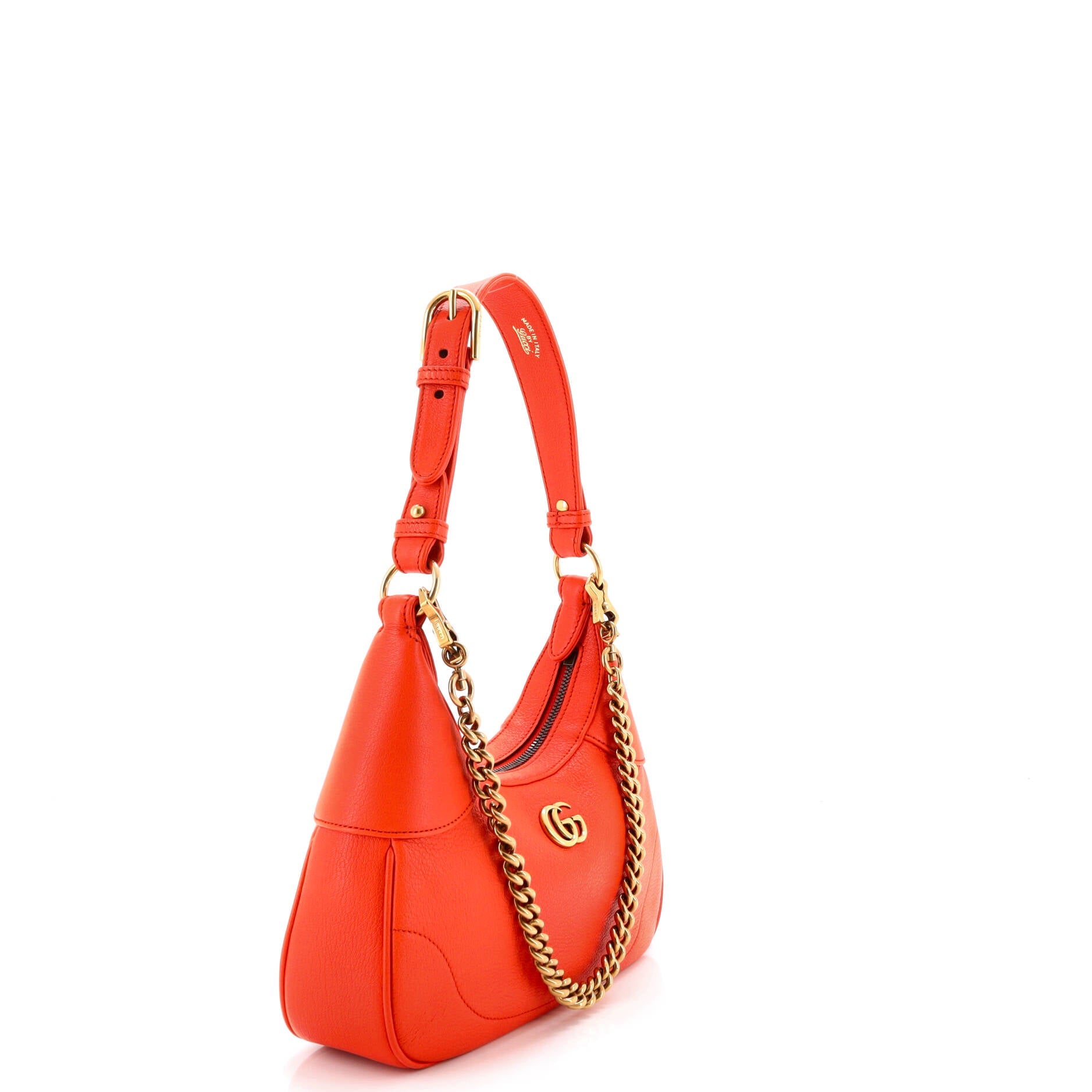 Aphrodite Zip Shoulder Bag Leather Small