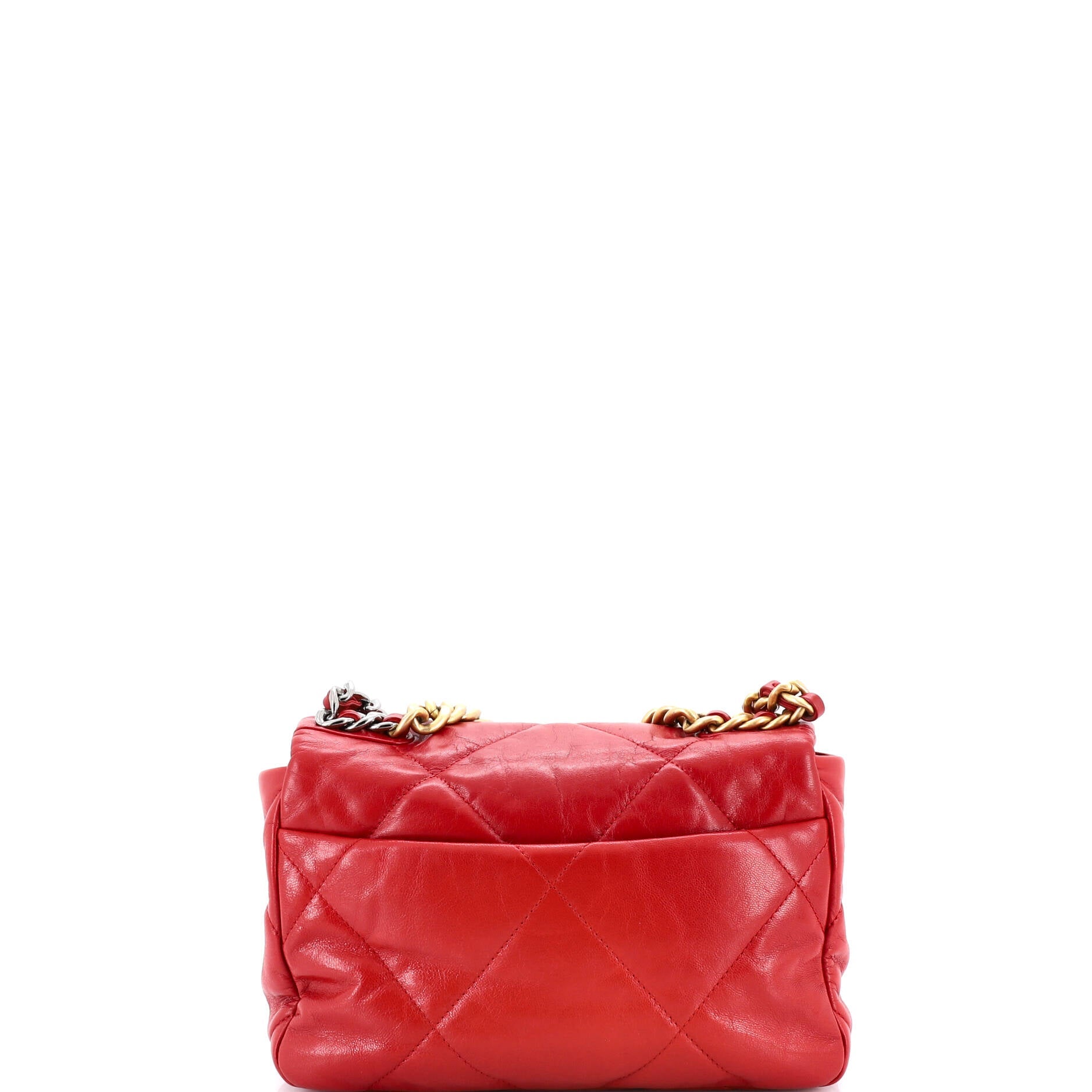 19 Flap Bag Quilted Leather Medium