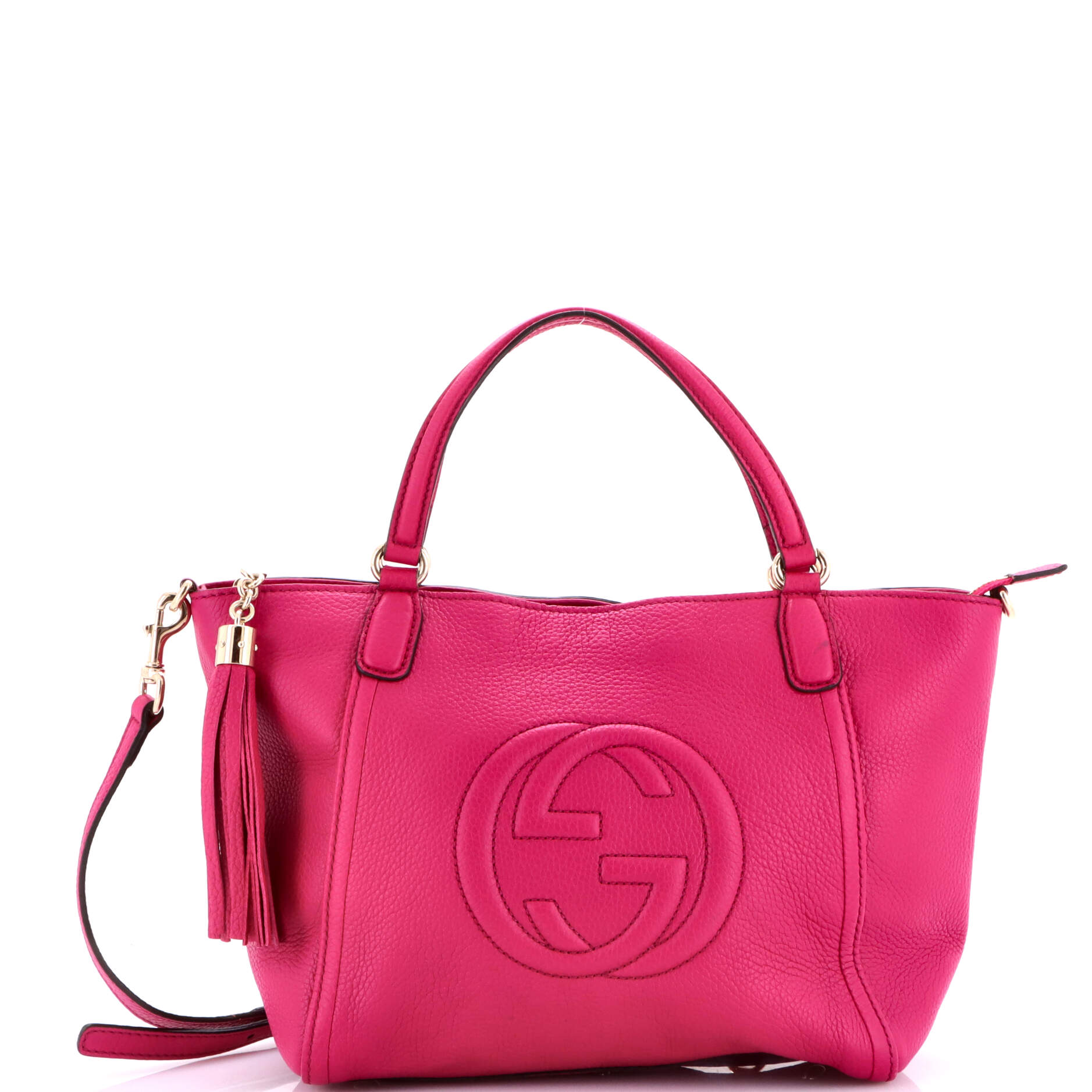 Soho Convertible Top Handle Bag Leather Small