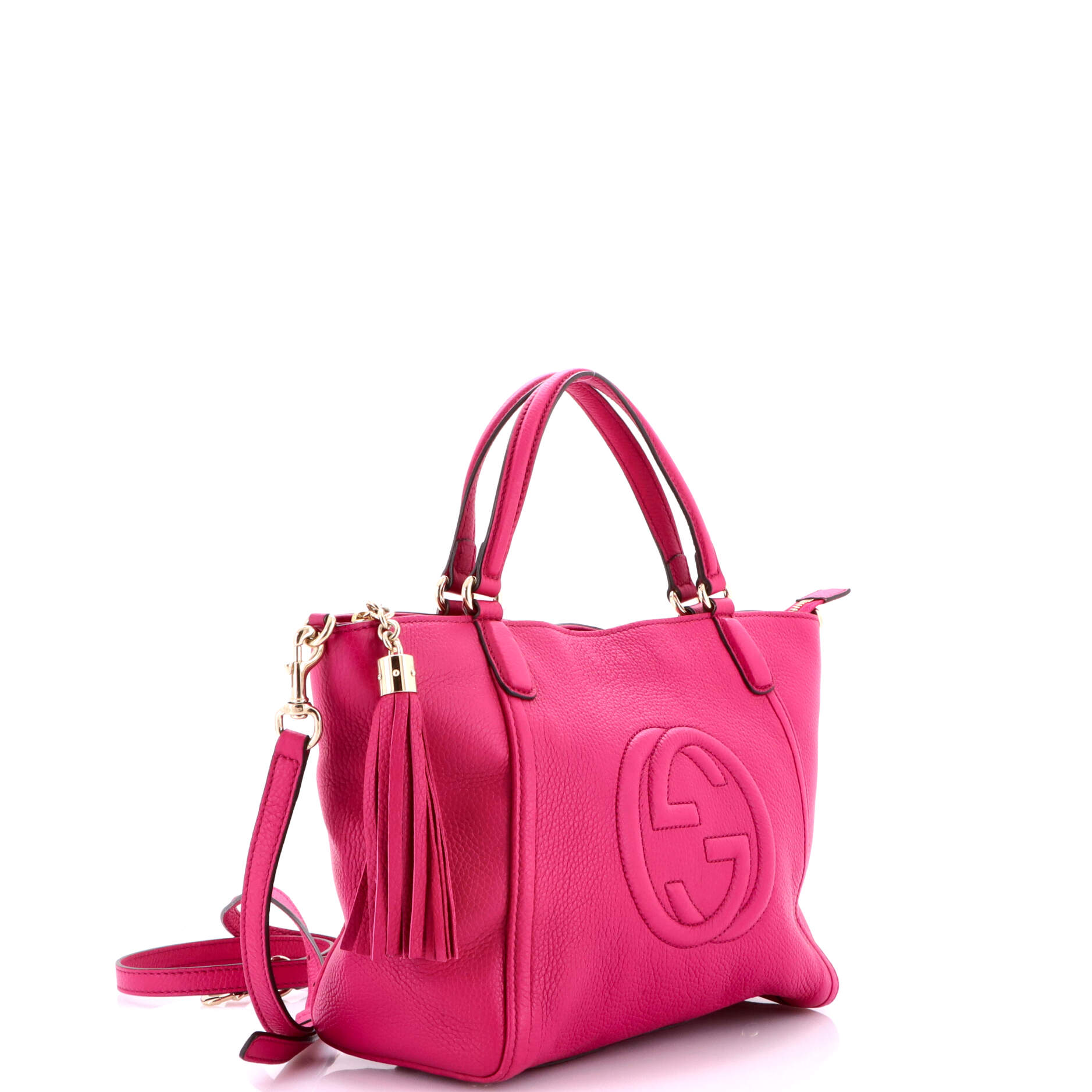 Soho Convertible Top Handle Bag Leather Small