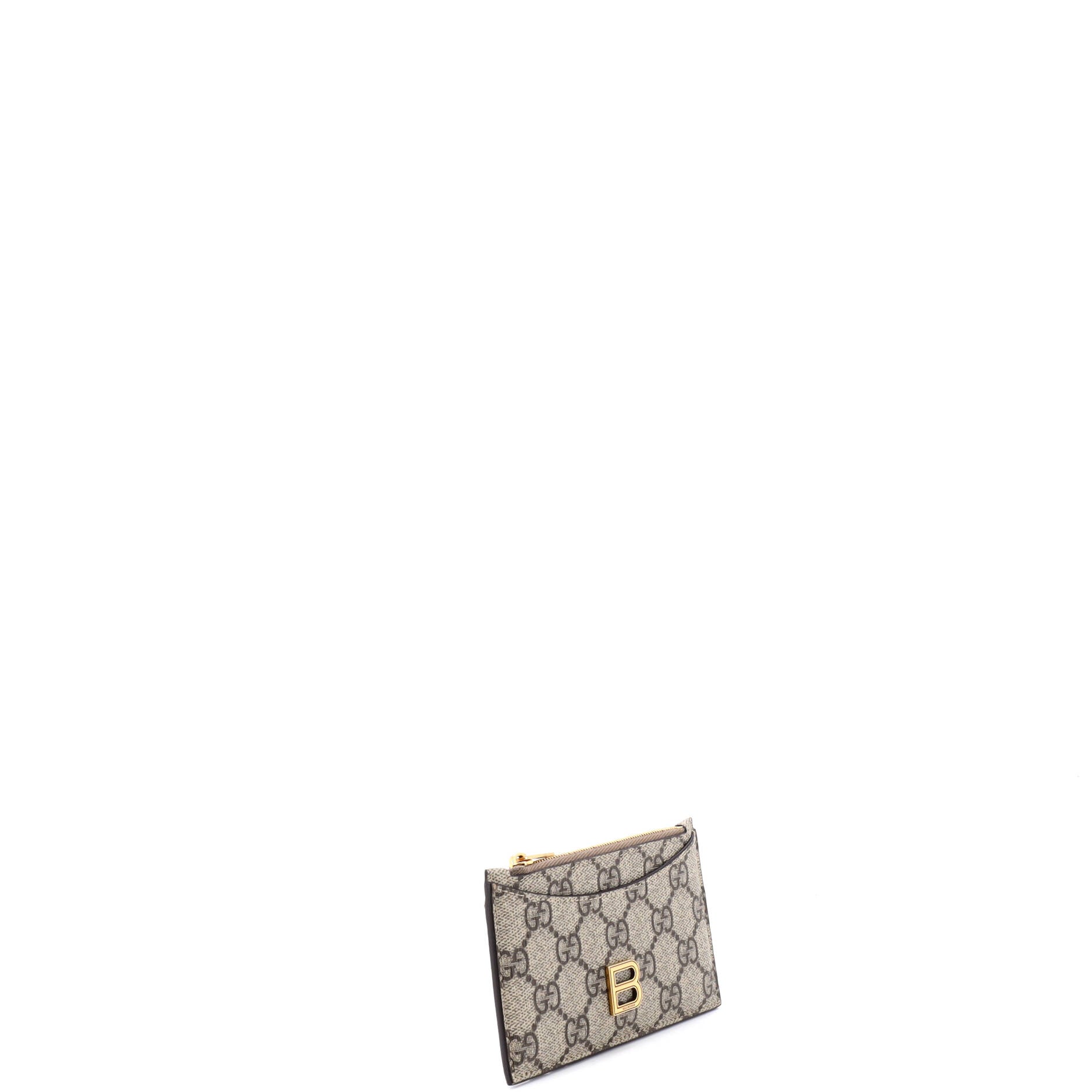 x Balenciaga The Hacker Project Zip Card Case GG Coated Canvas