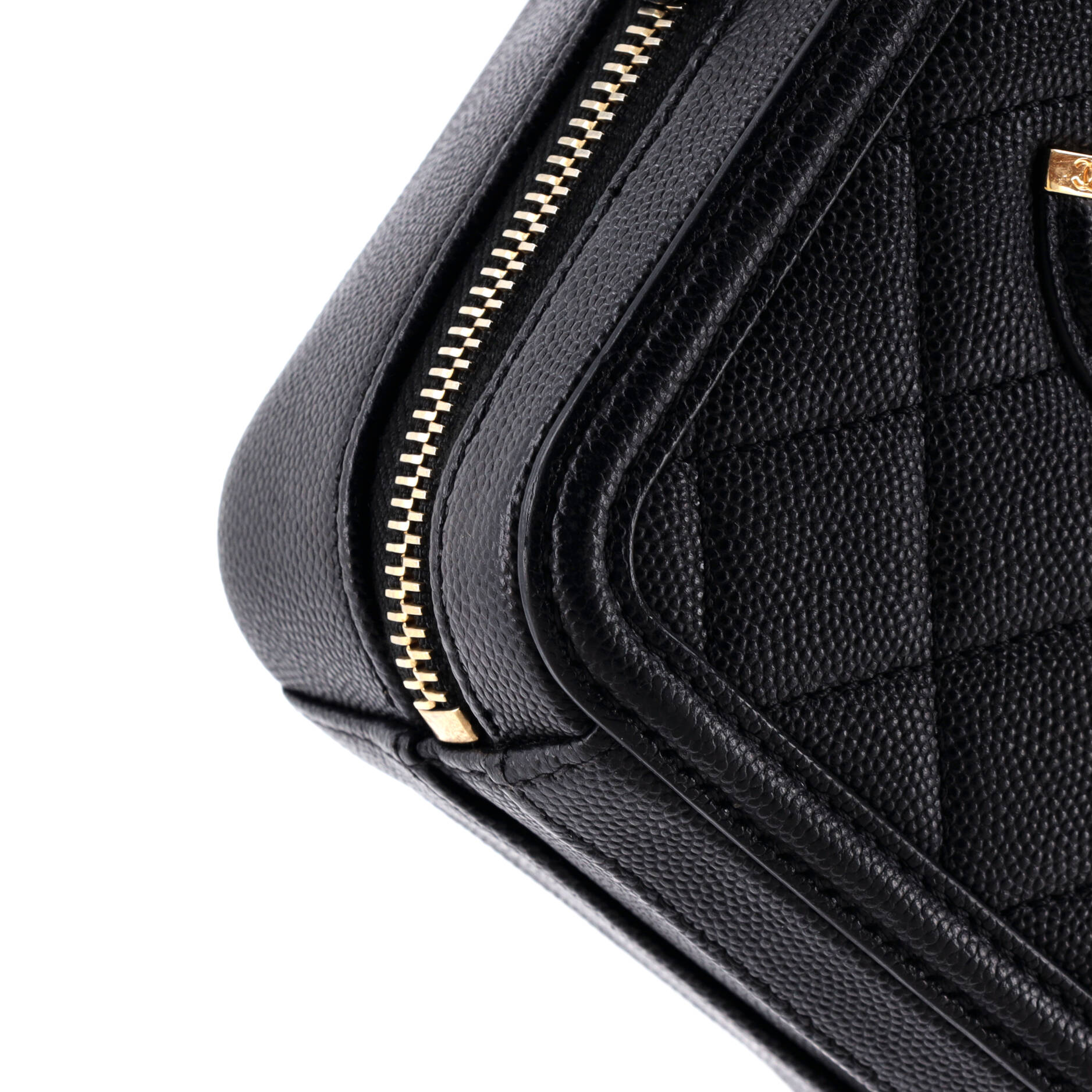 Filigree Vertical Vanity Case Quilted Caviar