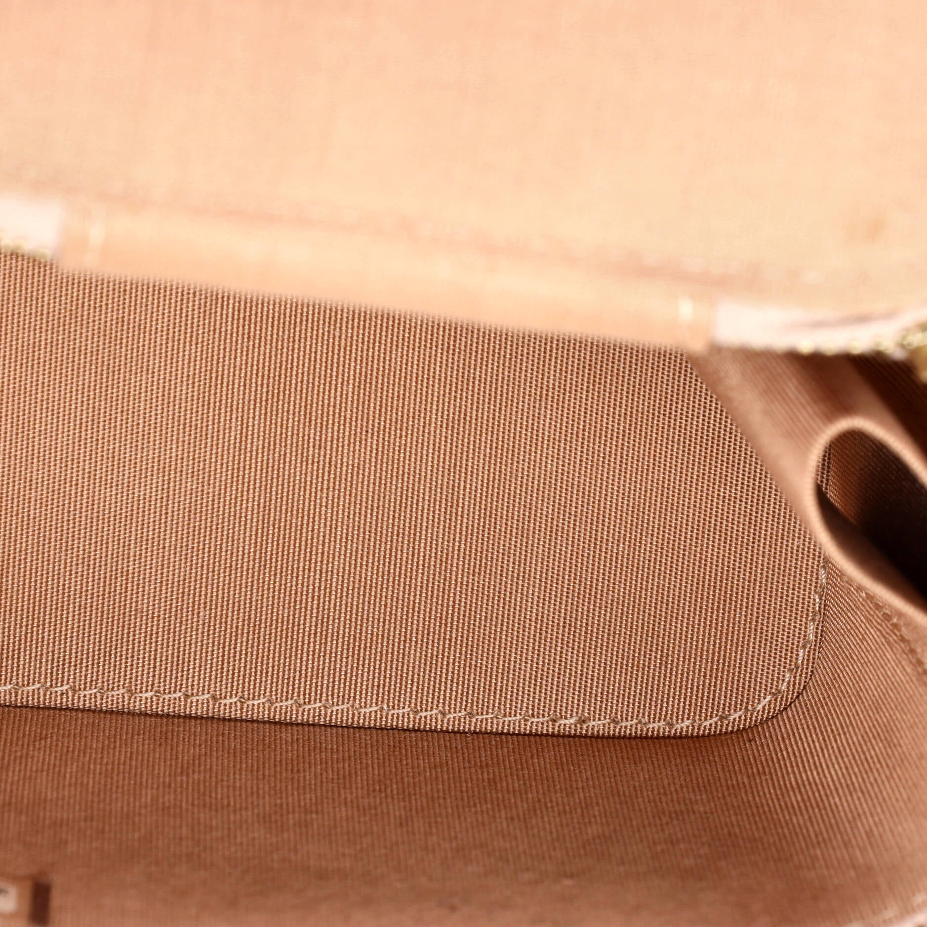 Classic Top Handle Vanity Case with Chain Quilted Lambskin Mini