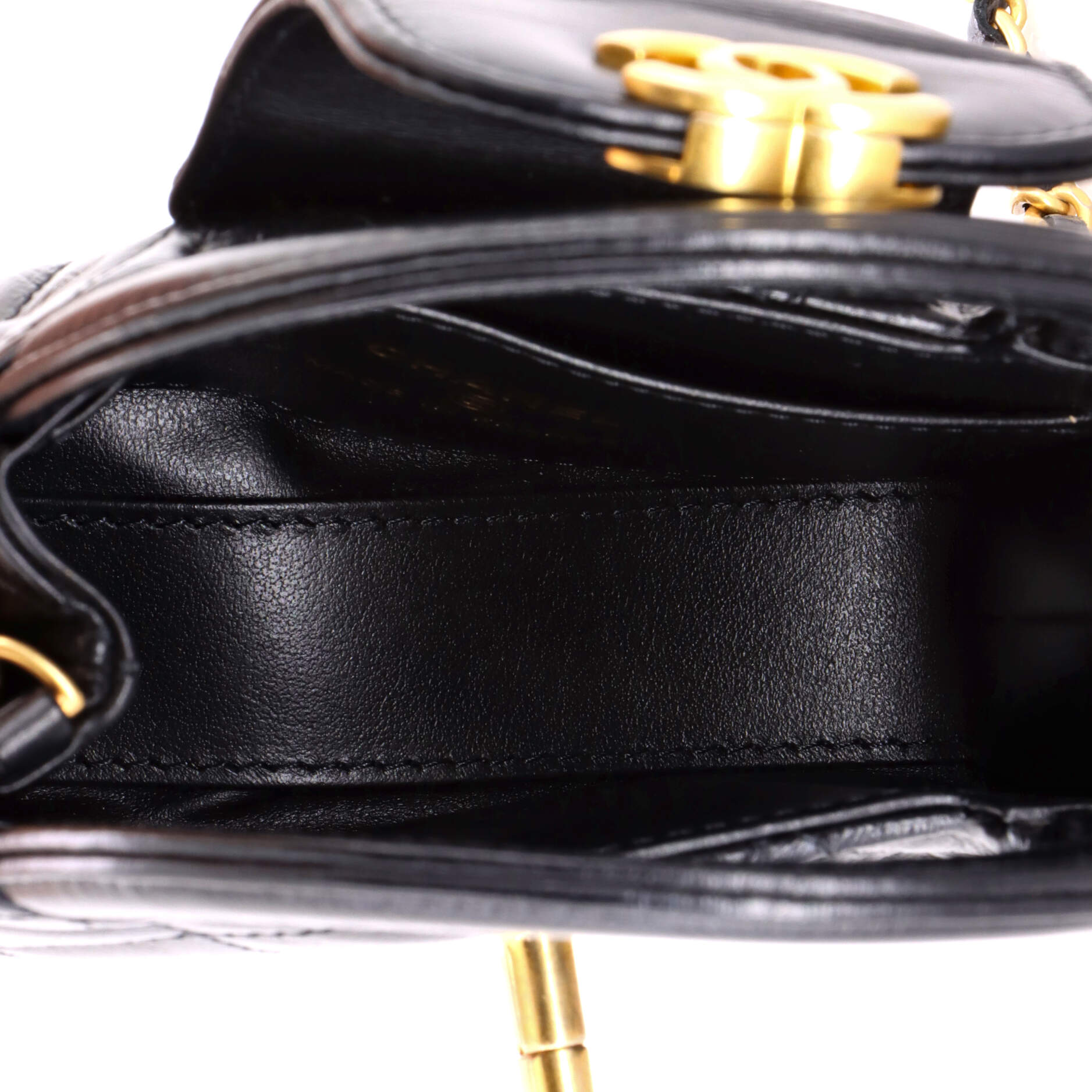 Kelly Top Handle Shopping Bag Quilted Shiny Aged Calfskin Nano