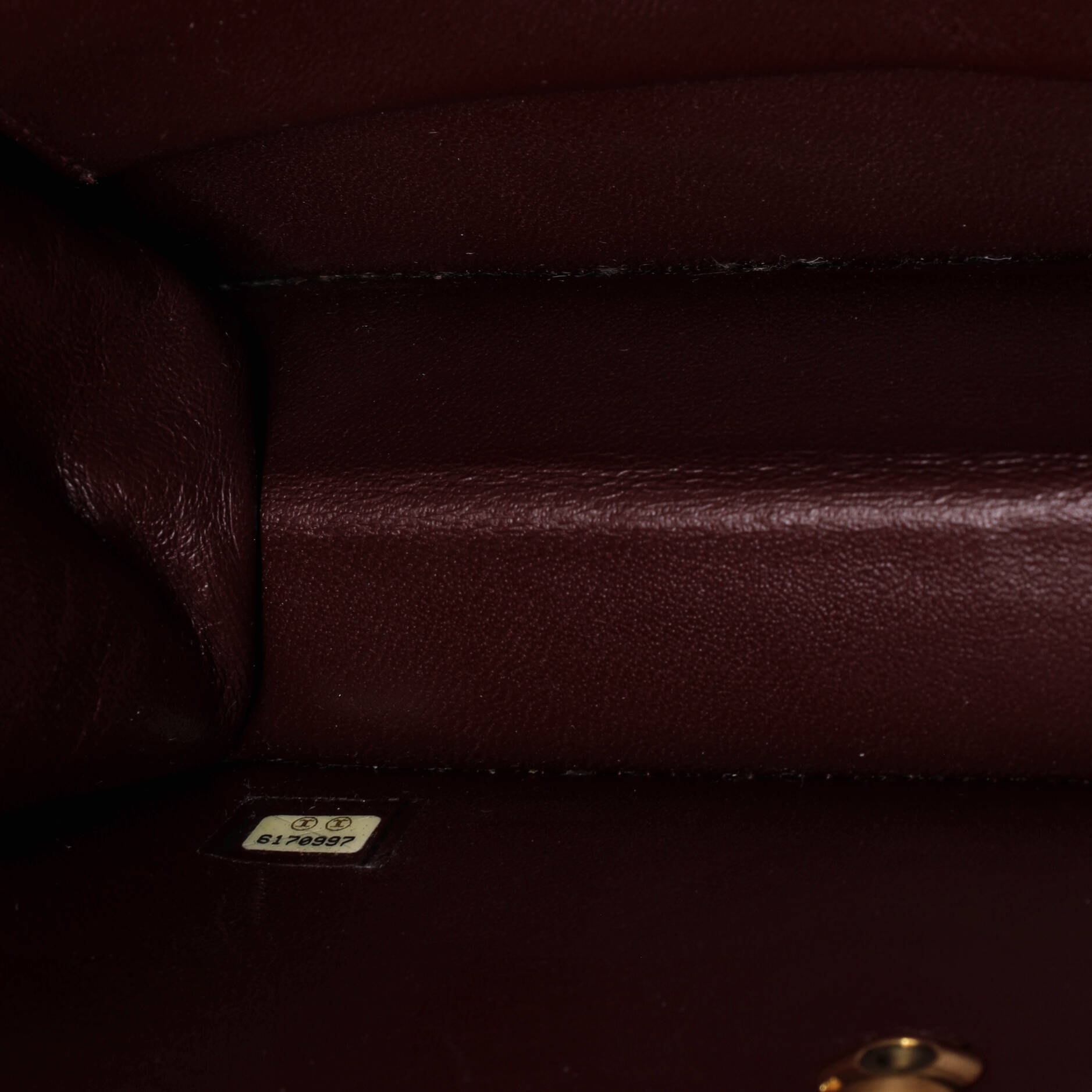 Vintage Clutch with Chain Quilted Leather Small
