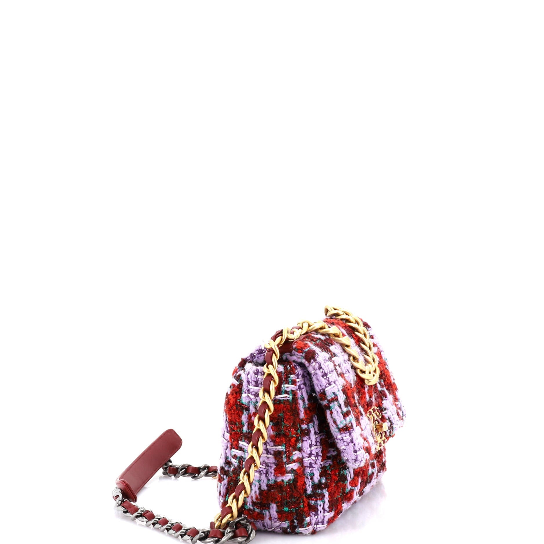19 Flap Bag Quilted Tweed Medium
