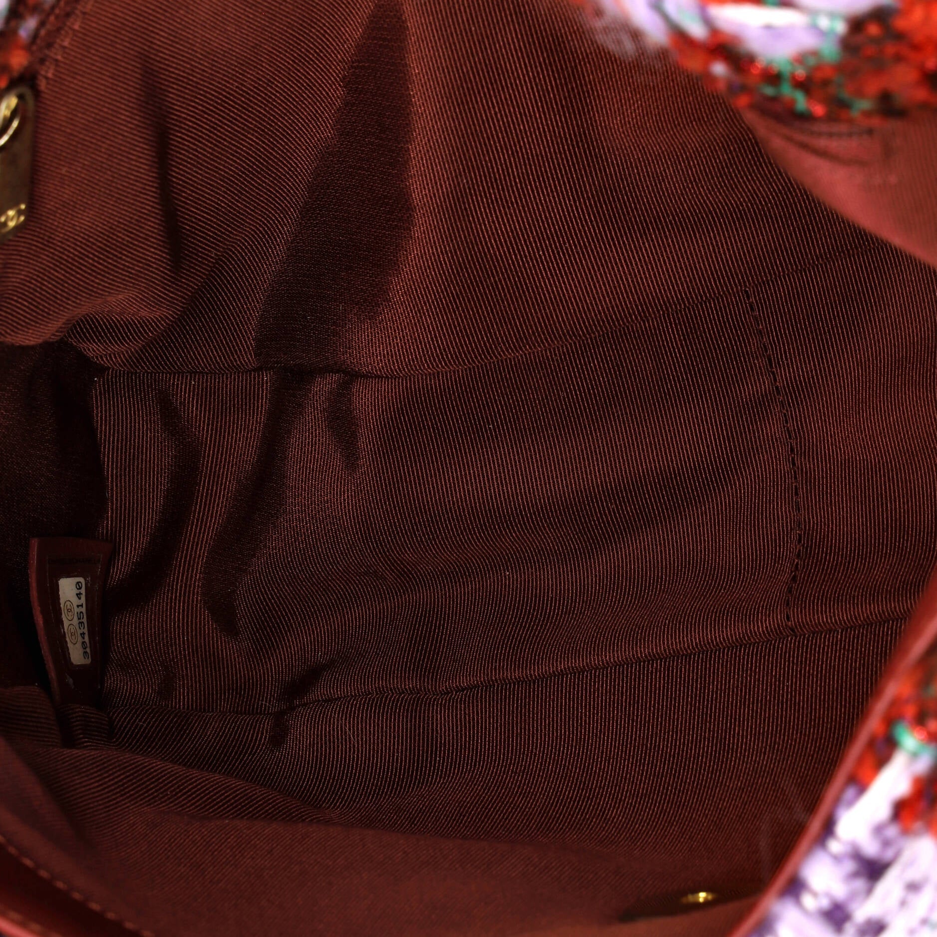 19 Flap Bag Quilted Tweed Medium