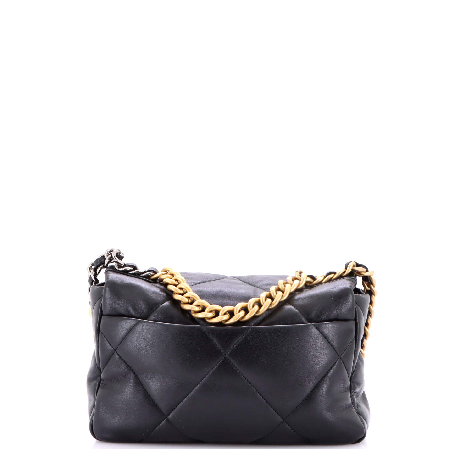 19 Flap Bag Quilted Leather Medium
