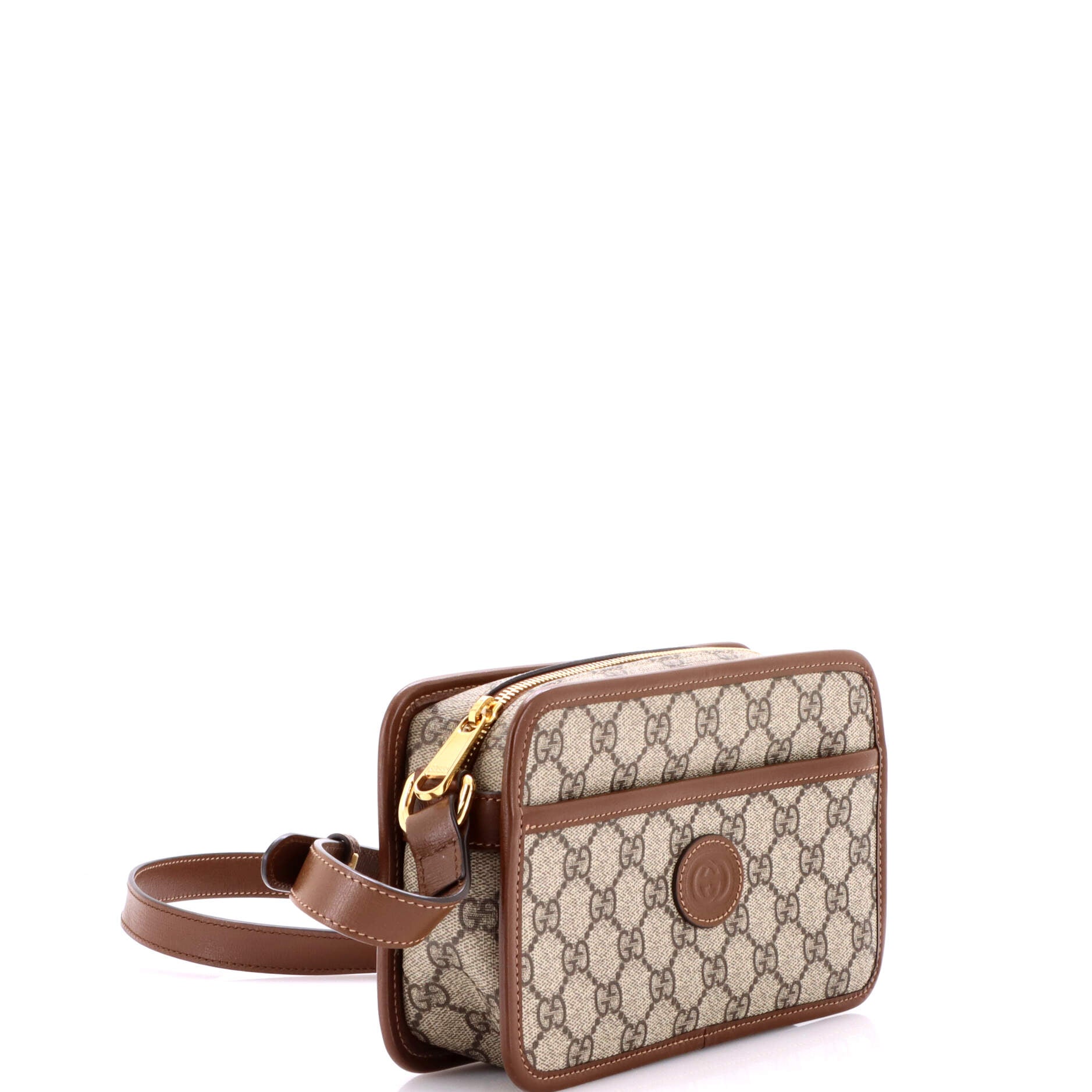 Interlocking G Patch Camera Bag GG Coated Canvas Mini
