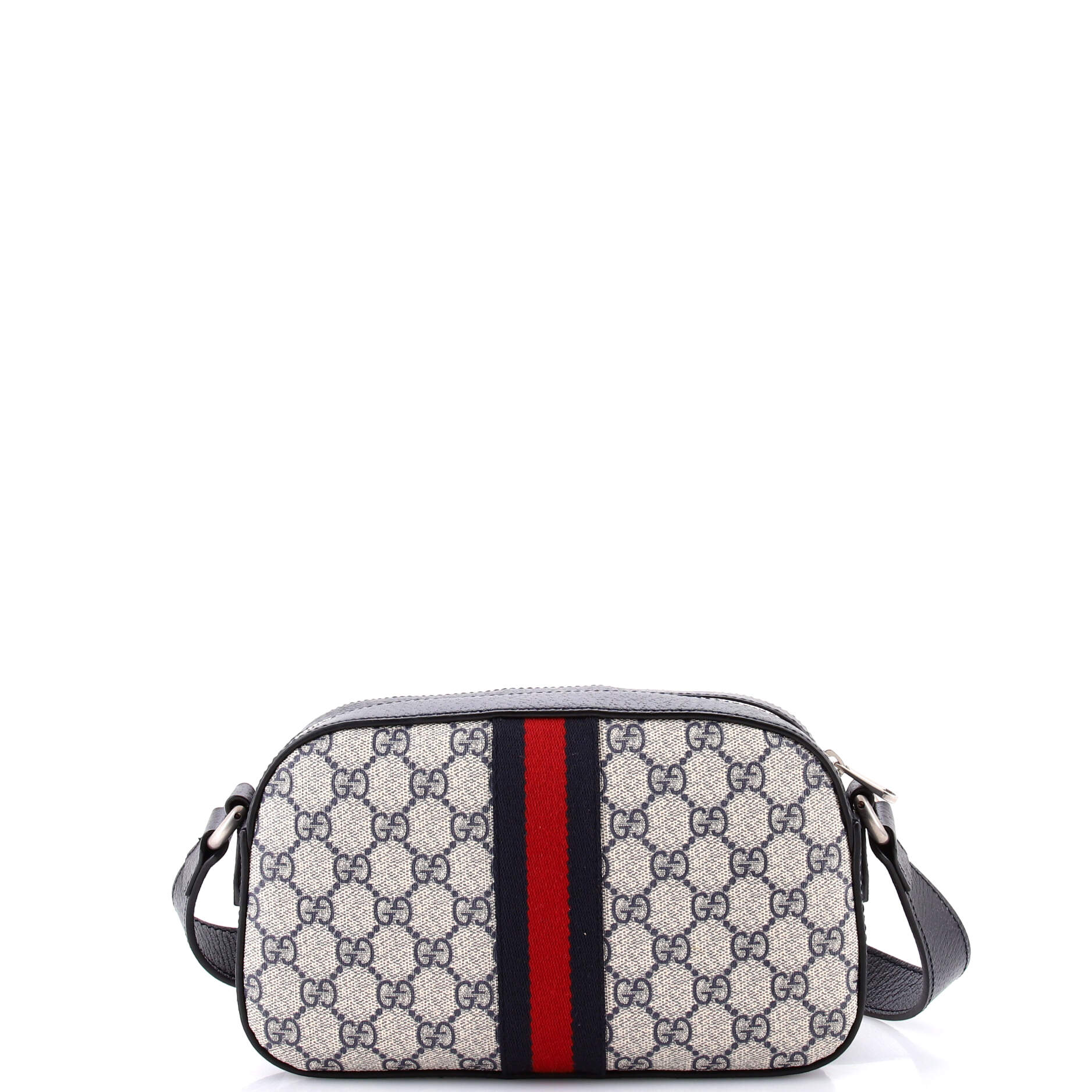 Ophidia Camera Shoulder Bag GG Coated Canvas with Leather Small