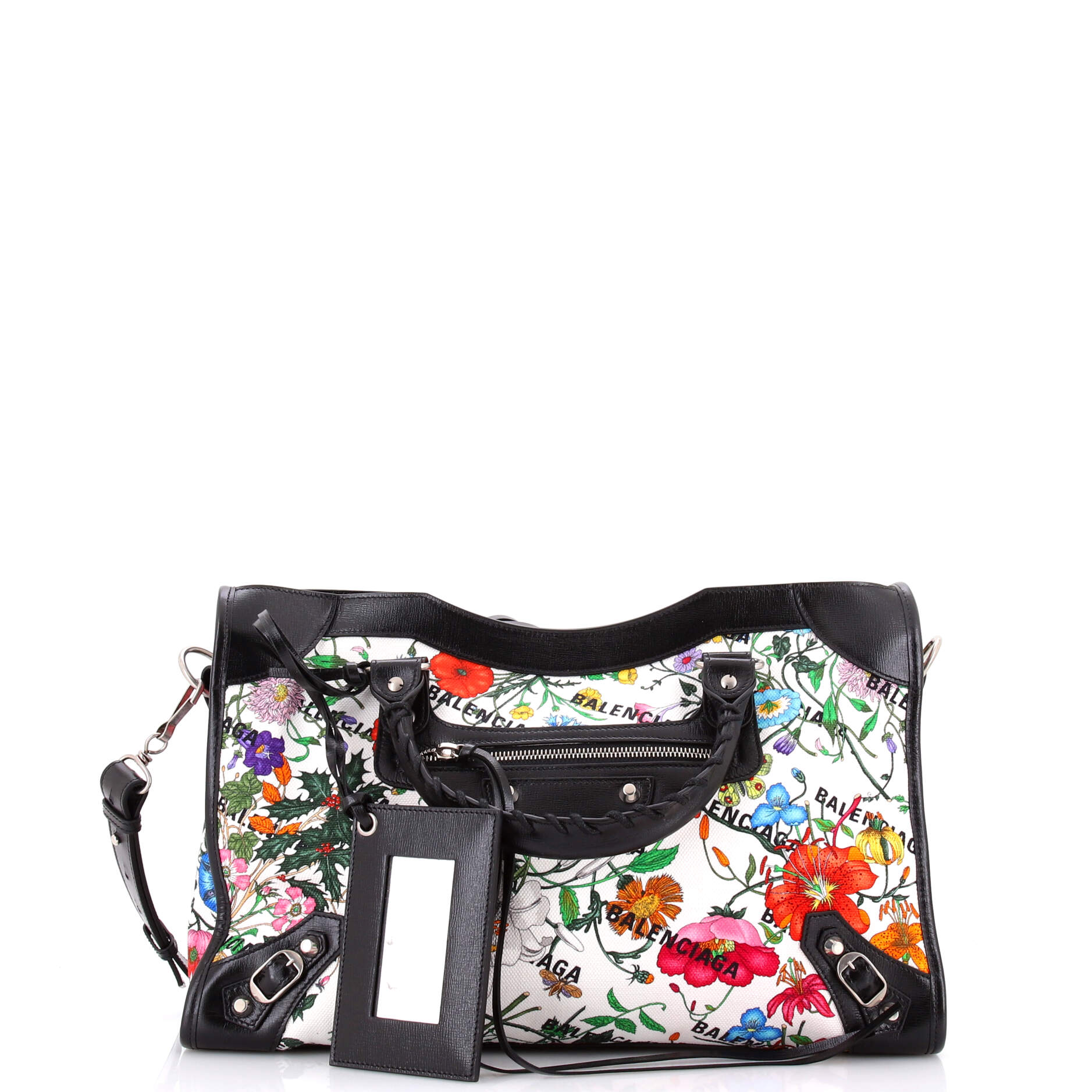 x Balenciaga The Hacker Project Neo Classic City Bag Flora Canvas Medium