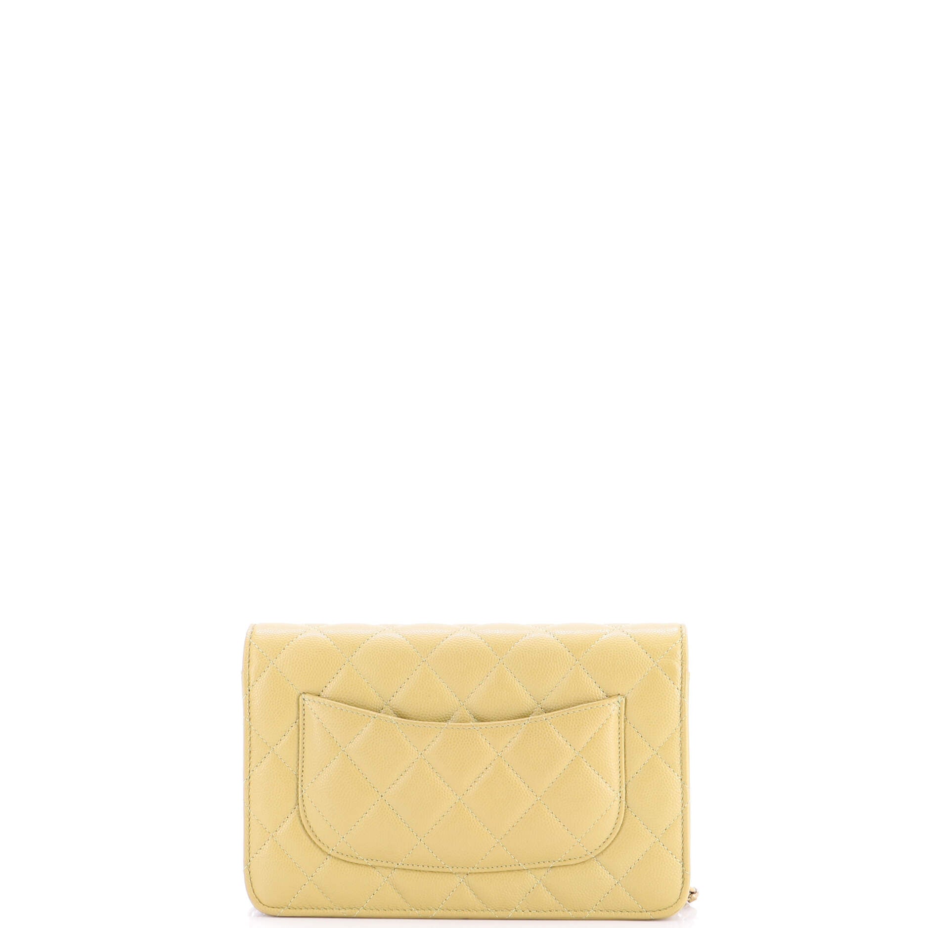 Wallet on Chain Quilted Caviar