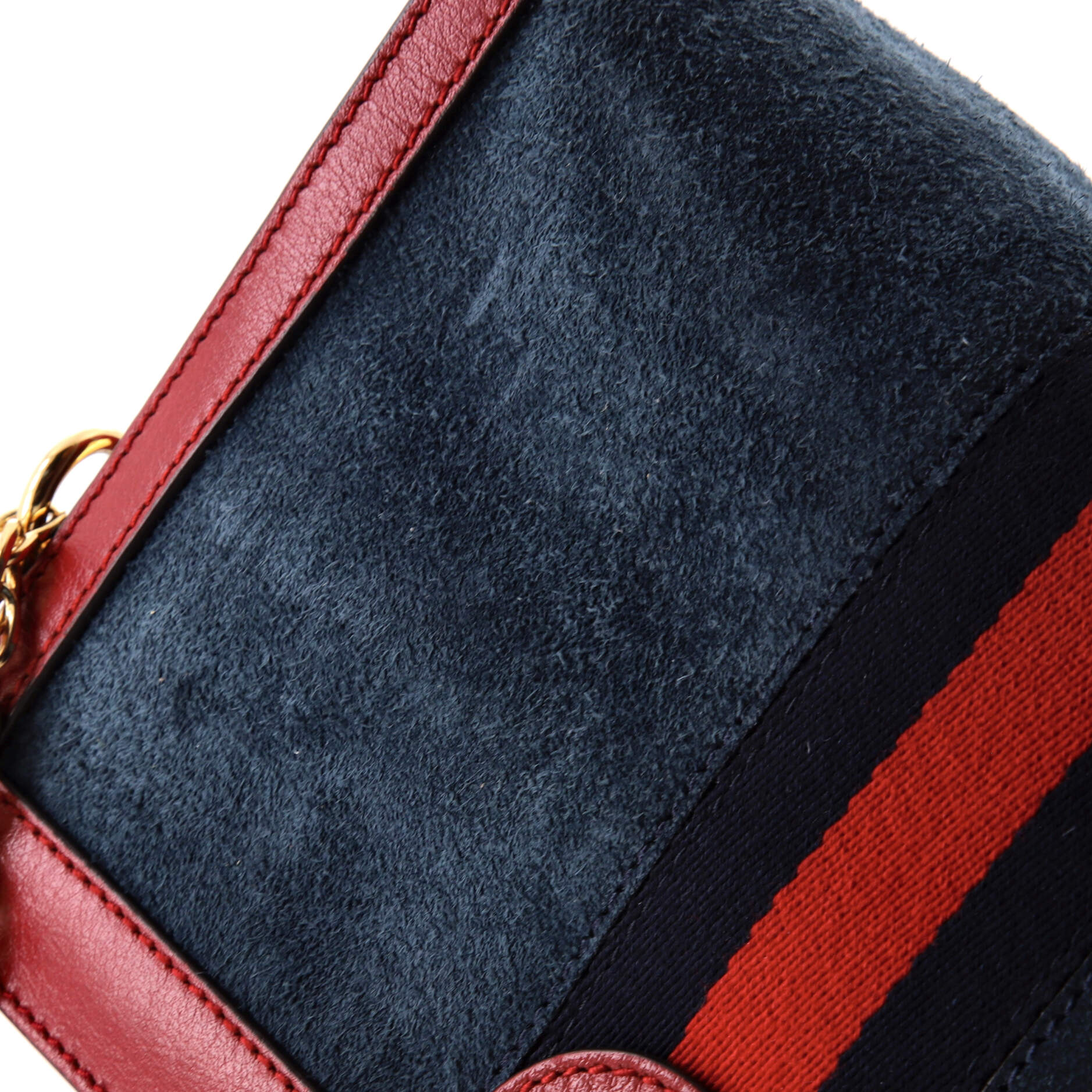 Ophidia Chain Shoulder Bag Suede Small