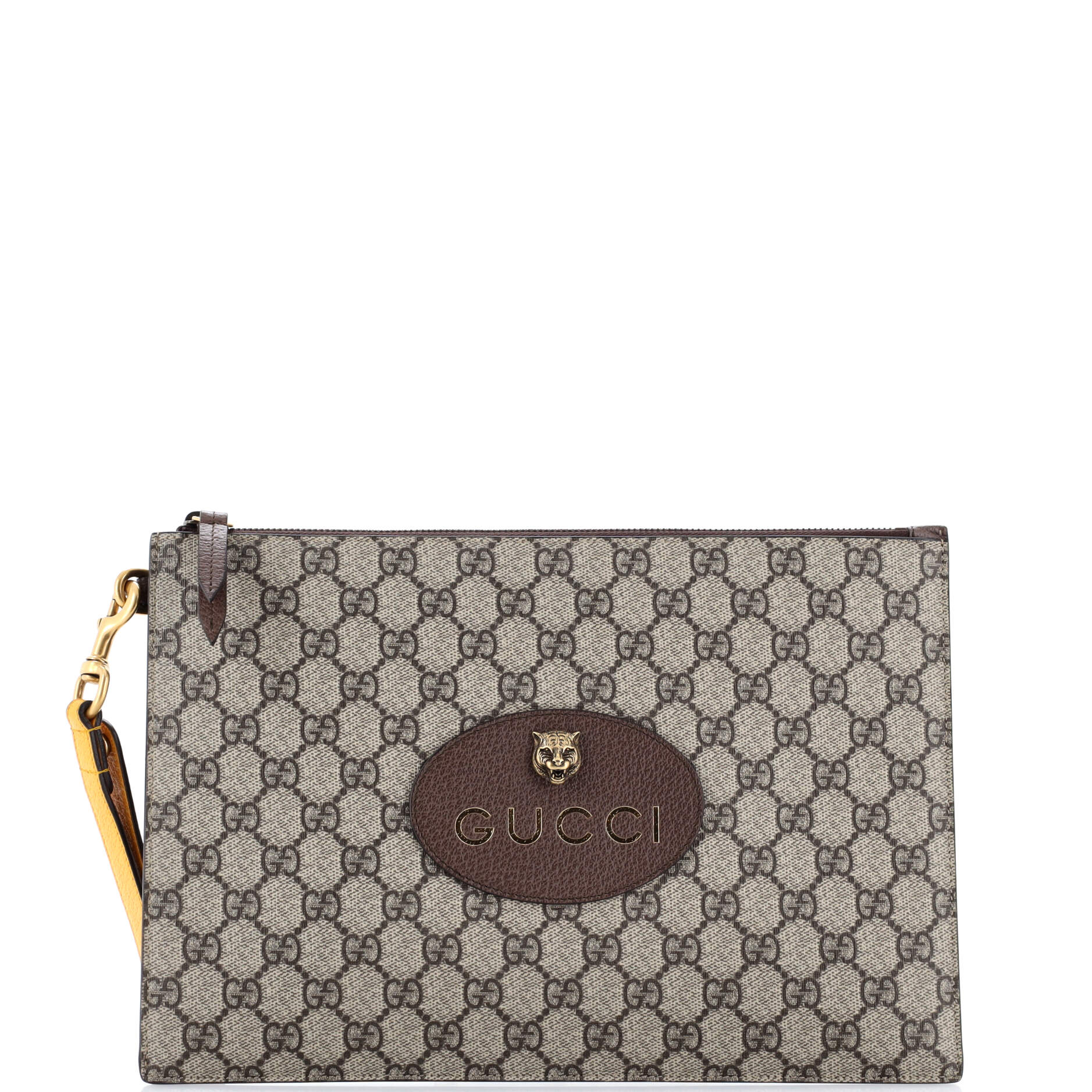 Neo Vintage Wristlet Pouch GG Coated Canvas
