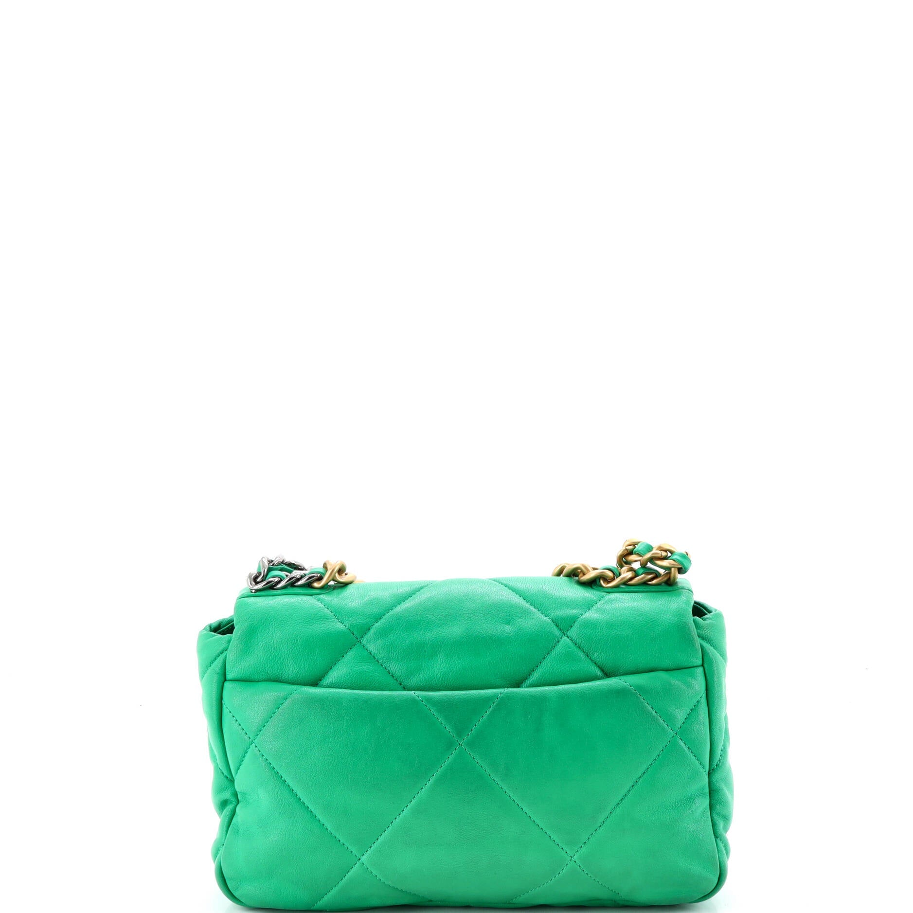19 Flap Bag Quilted Leather Medium