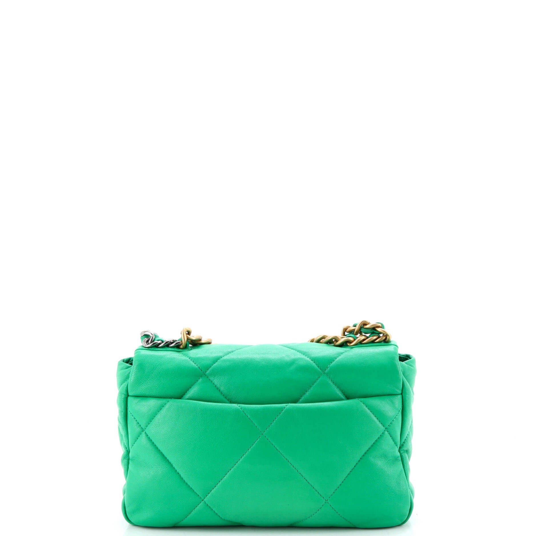 19 Flap Bag Quilted Leather Medium