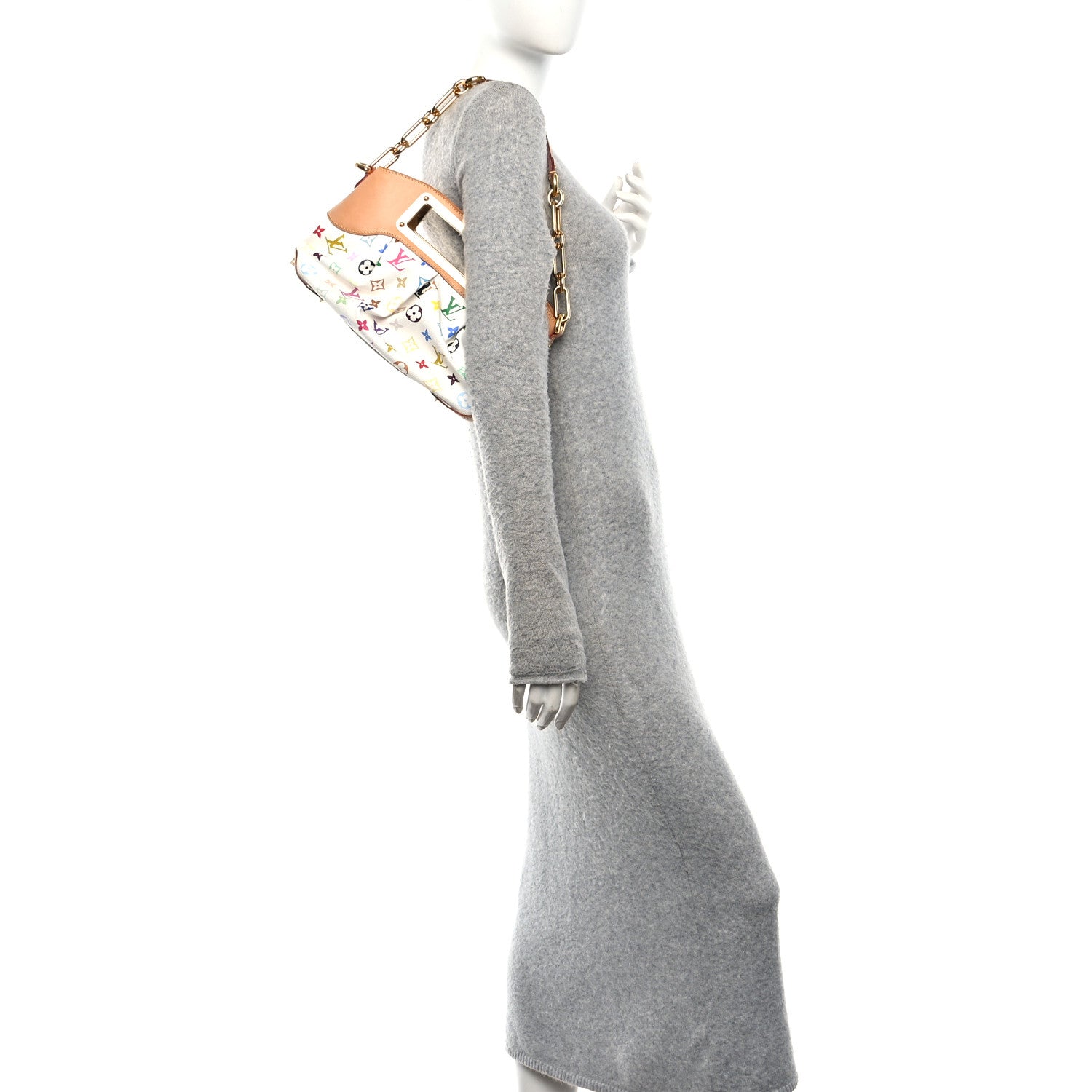 Monogram Multicolor Judy PM White