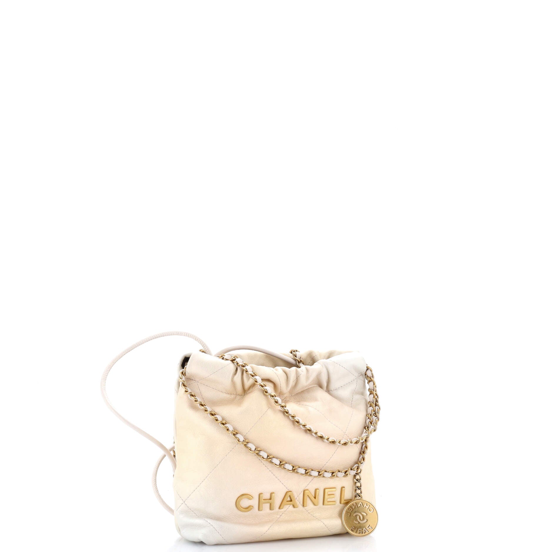 22 Chain Hobo Quilted Shaded Calfskin Mini