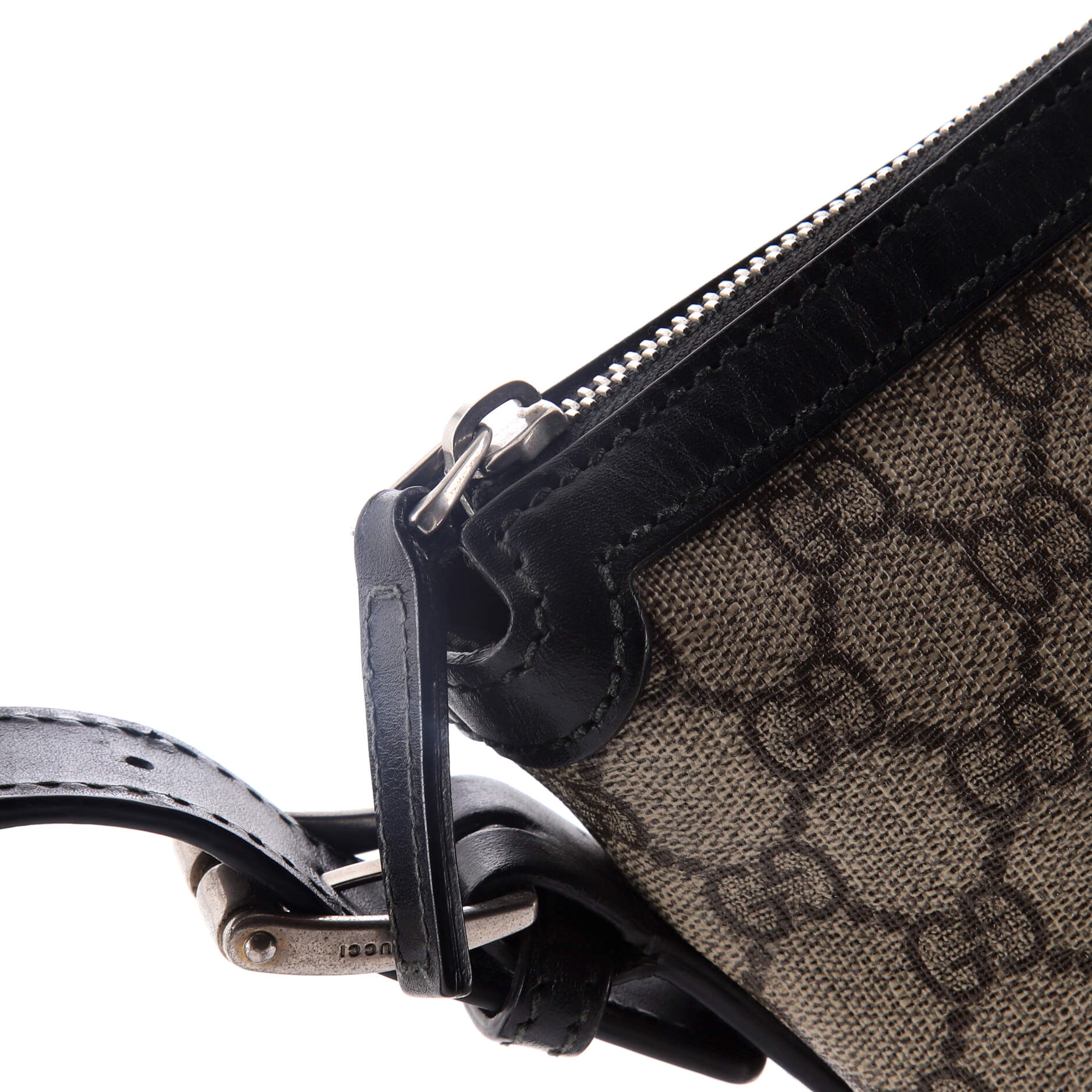 Web Messenger Bag GG Coated Canvas Small