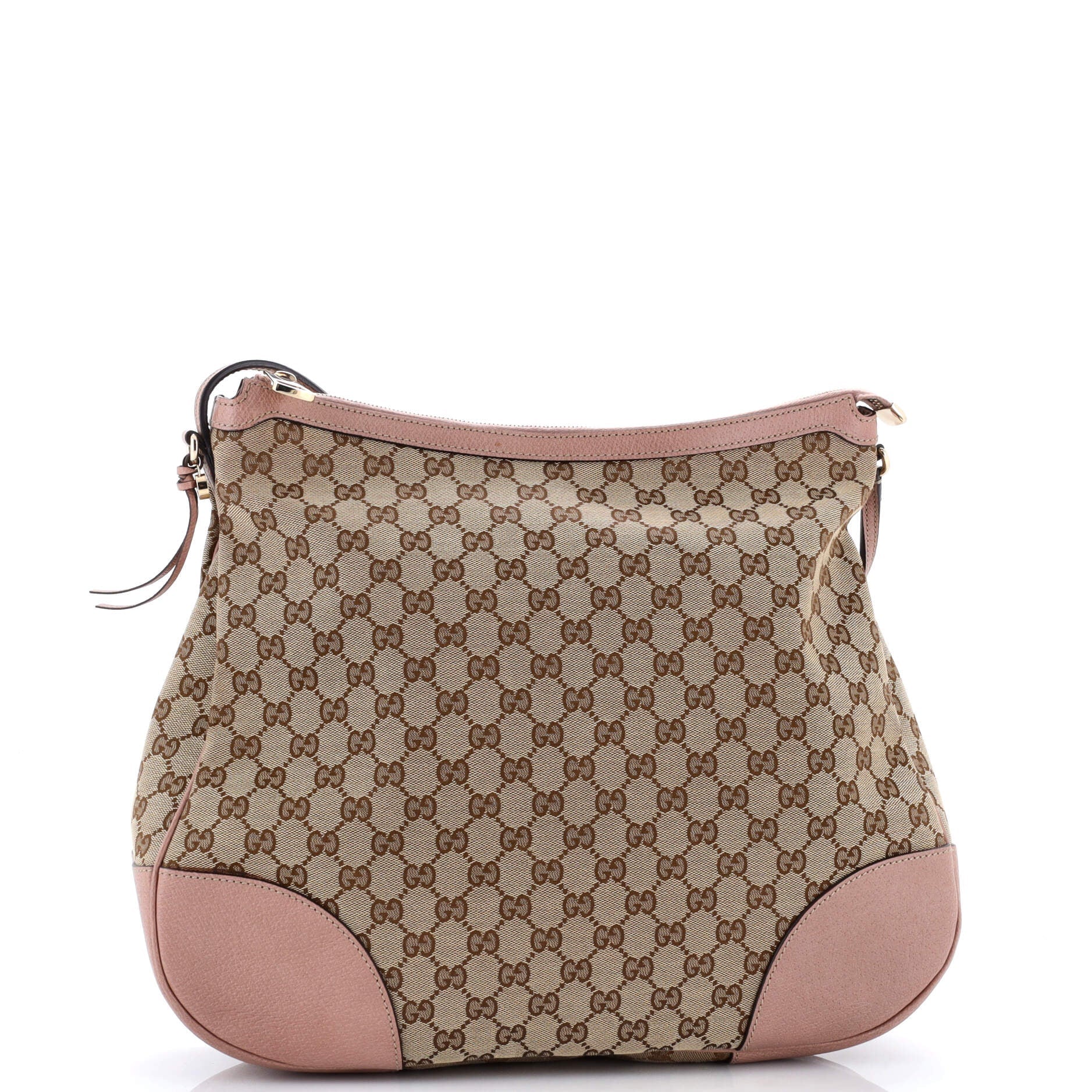 Bree Hobo GG Canvas with Leather Large