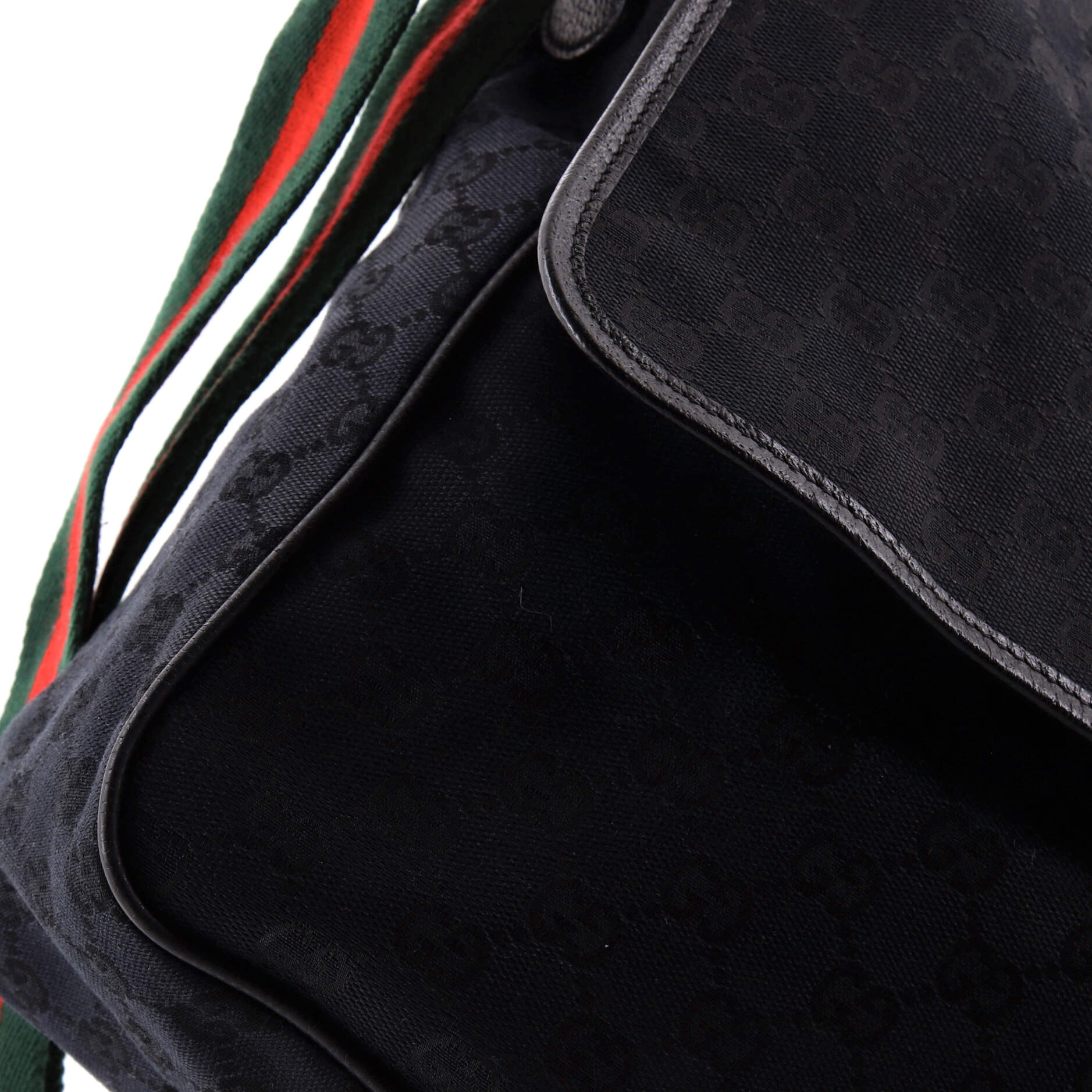 Web Strap Flap Messenger GG Canvas Medium