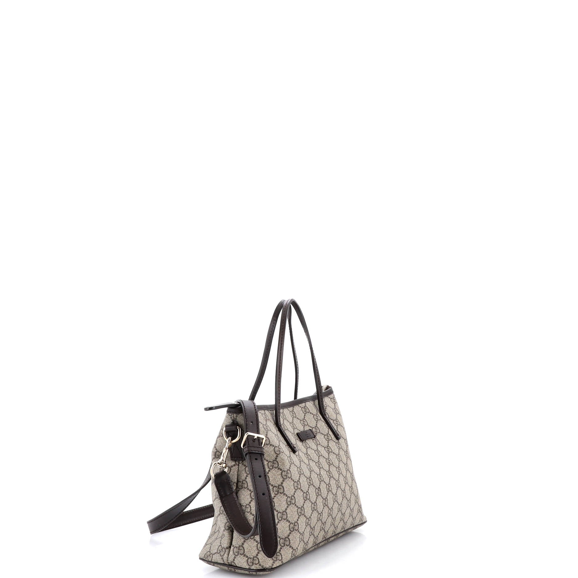 Convertible Zip Tote GG Coated Canvas with Leather Small