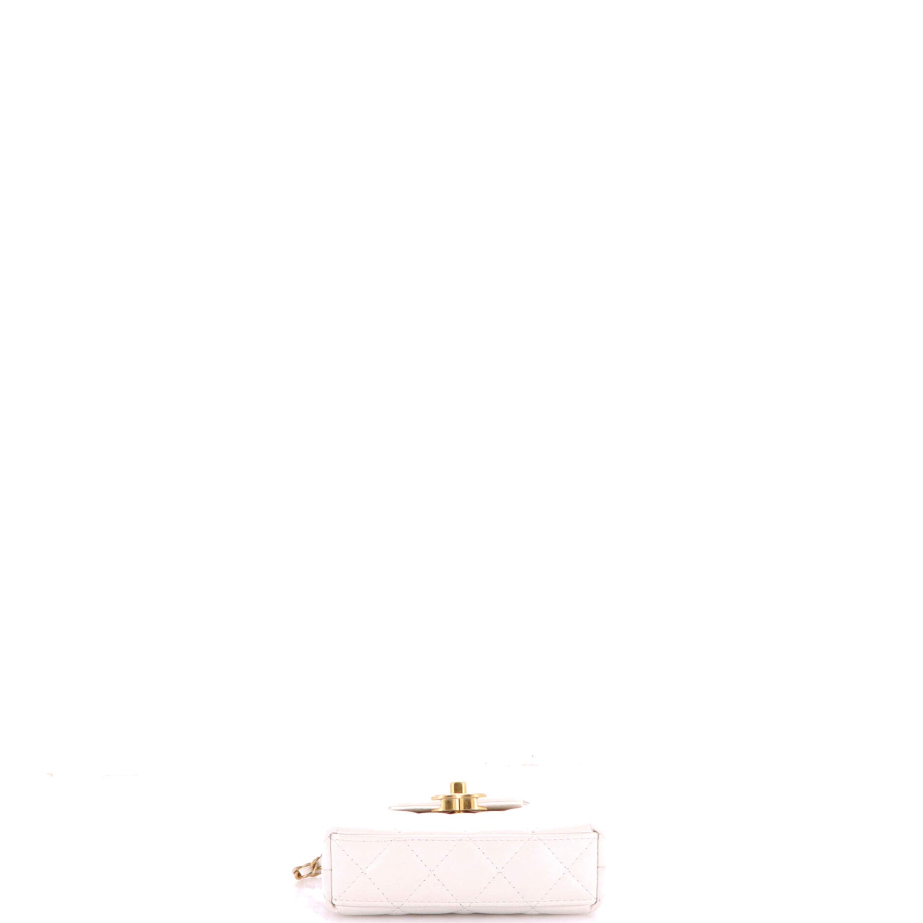 Kelly Top Handle Shopping Bag Quilted Shiny Aged Calfskin Nano